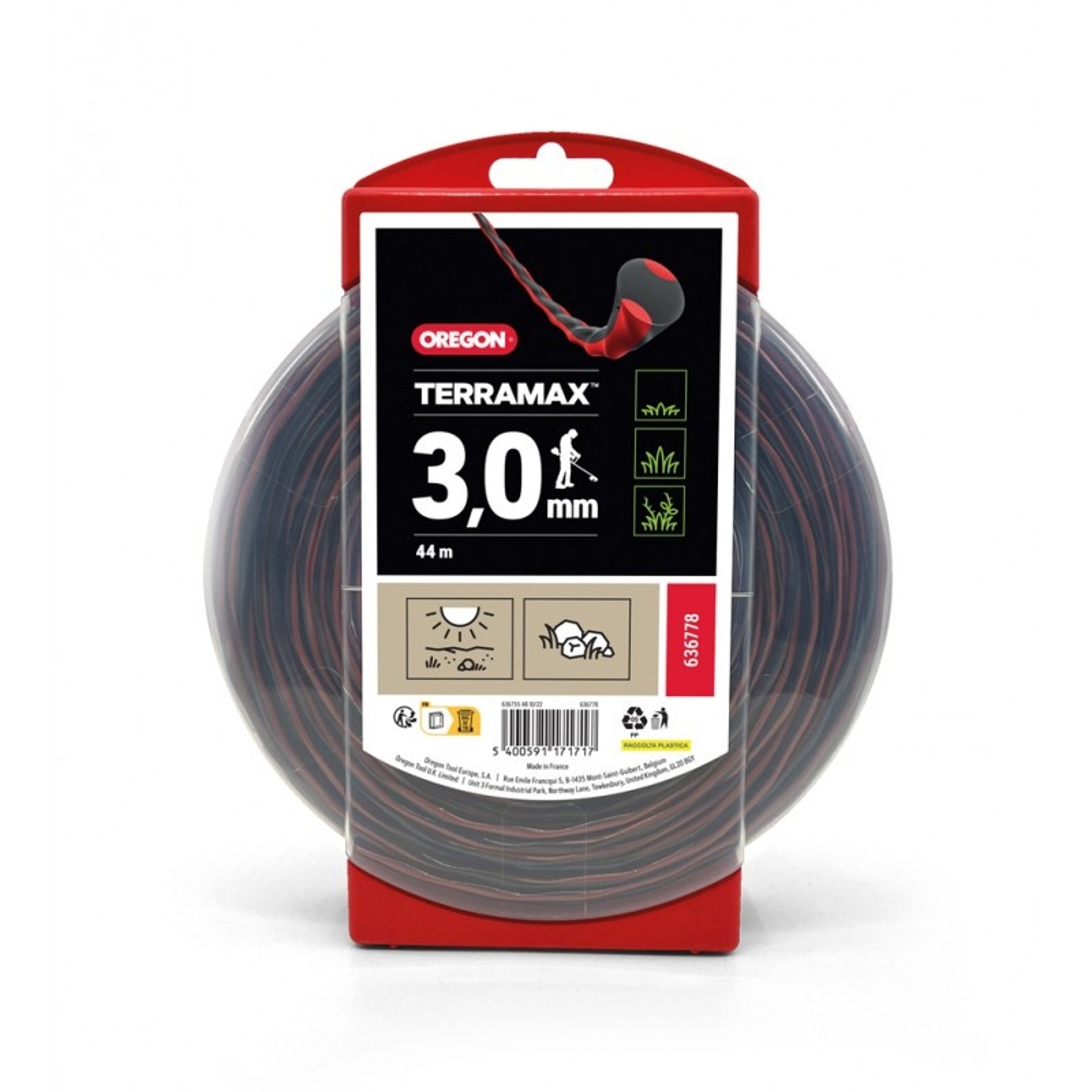 Žací struna OREGON TERRAMAX 3,0mm x 44m