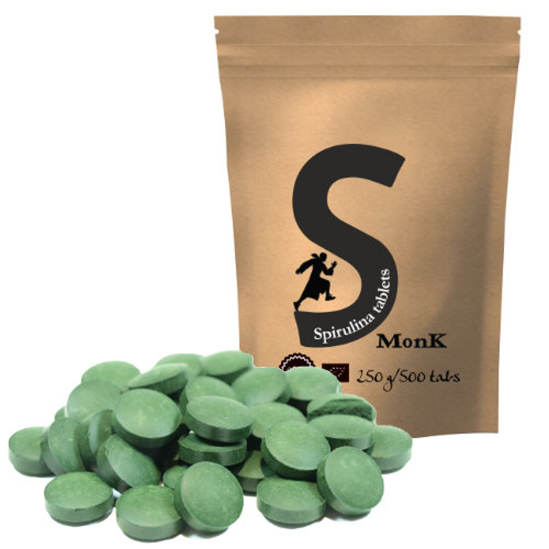 Monk Spirulina 250g/500 tablet