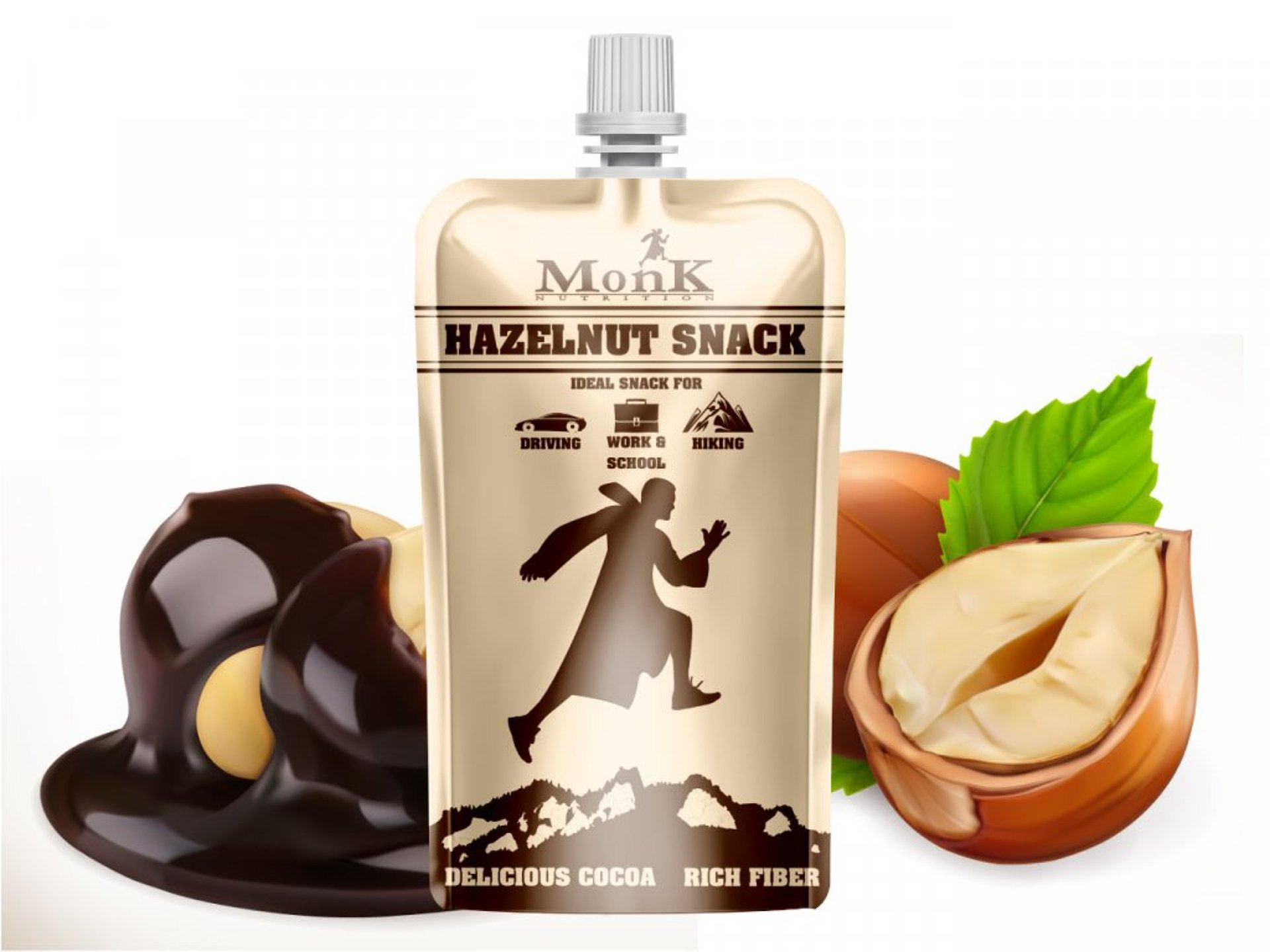 Monk Hazelnut Snack 60g