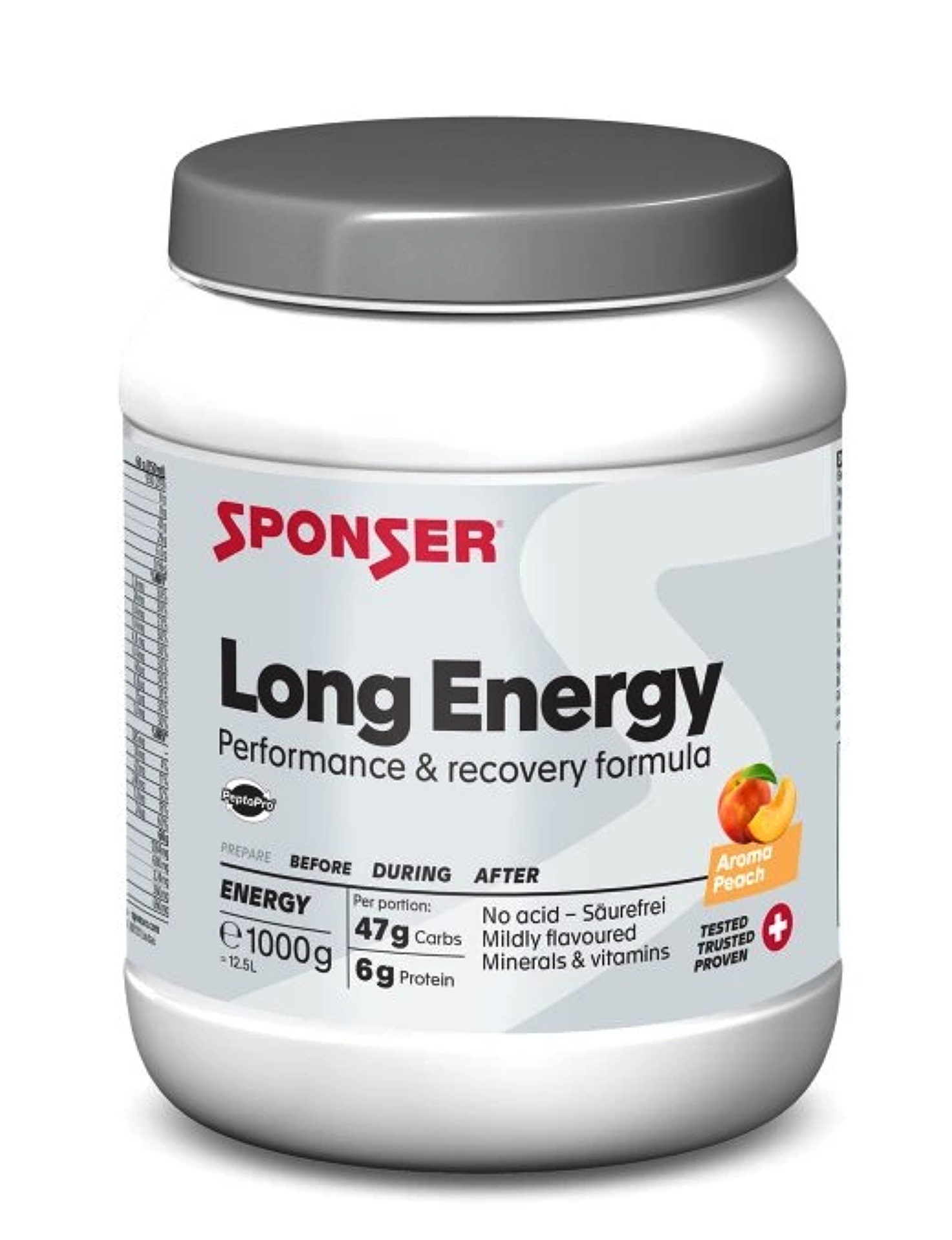 Sponser Long Energy 5% Peach 1000 g