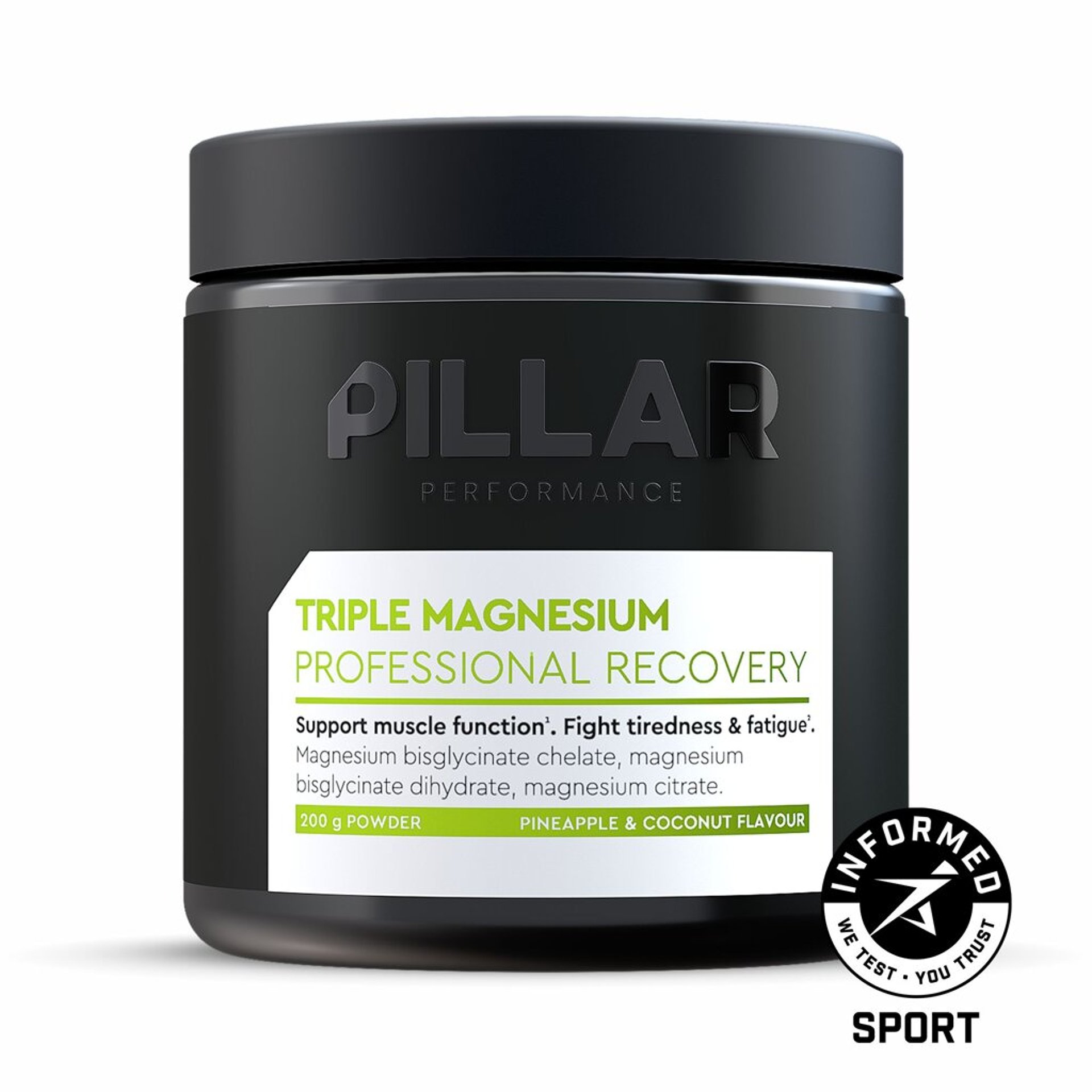 Pillar Performance Triple Magnesium Pineapple Coconut 200g Jar