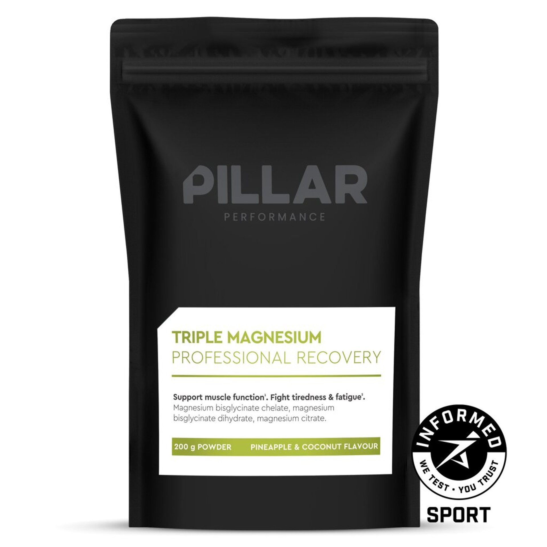 Pillar Performance Triple Magnesium Pineapple Coconut 200g Pouch