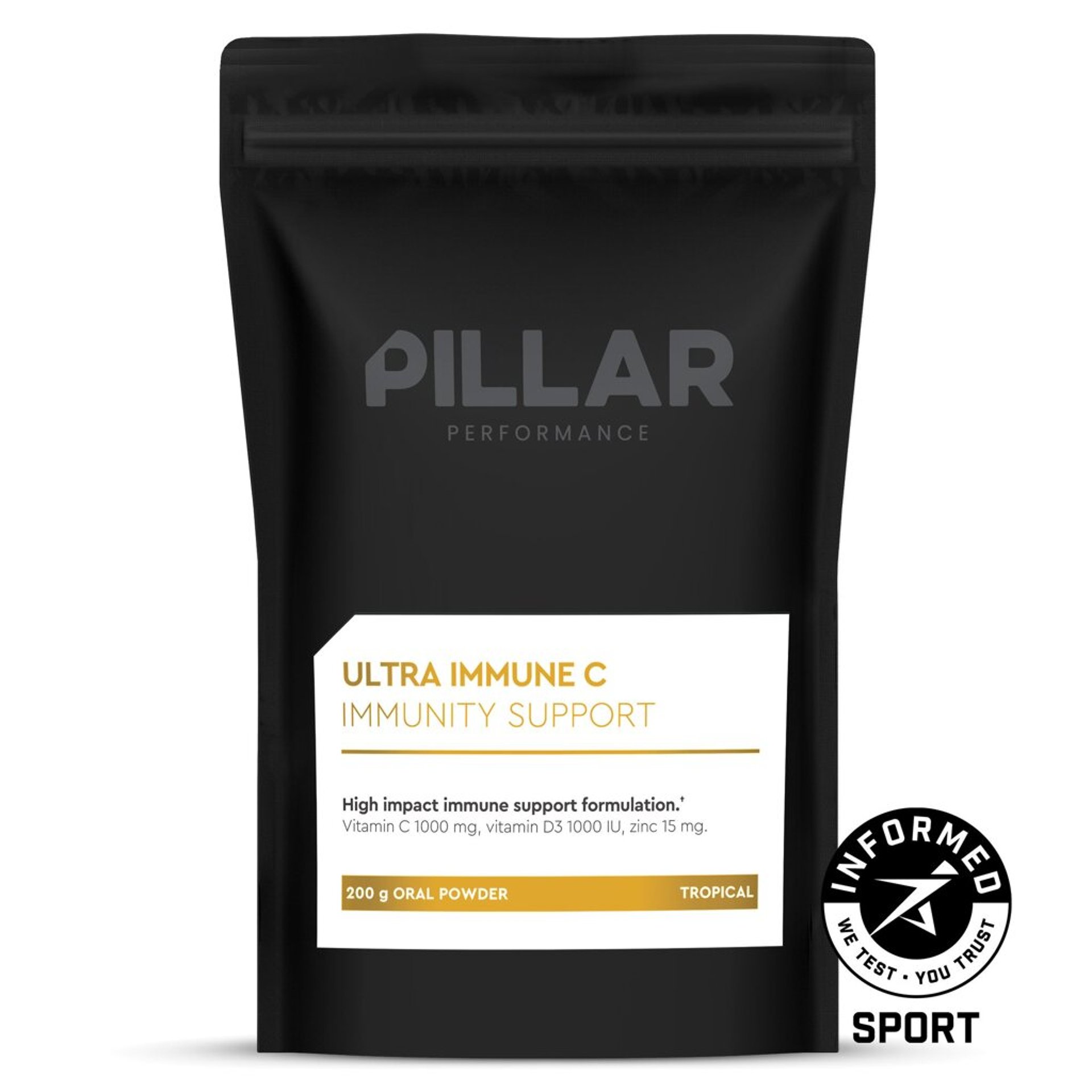 Pillar Performance Ultra Immune C Tropical 200g Pouch