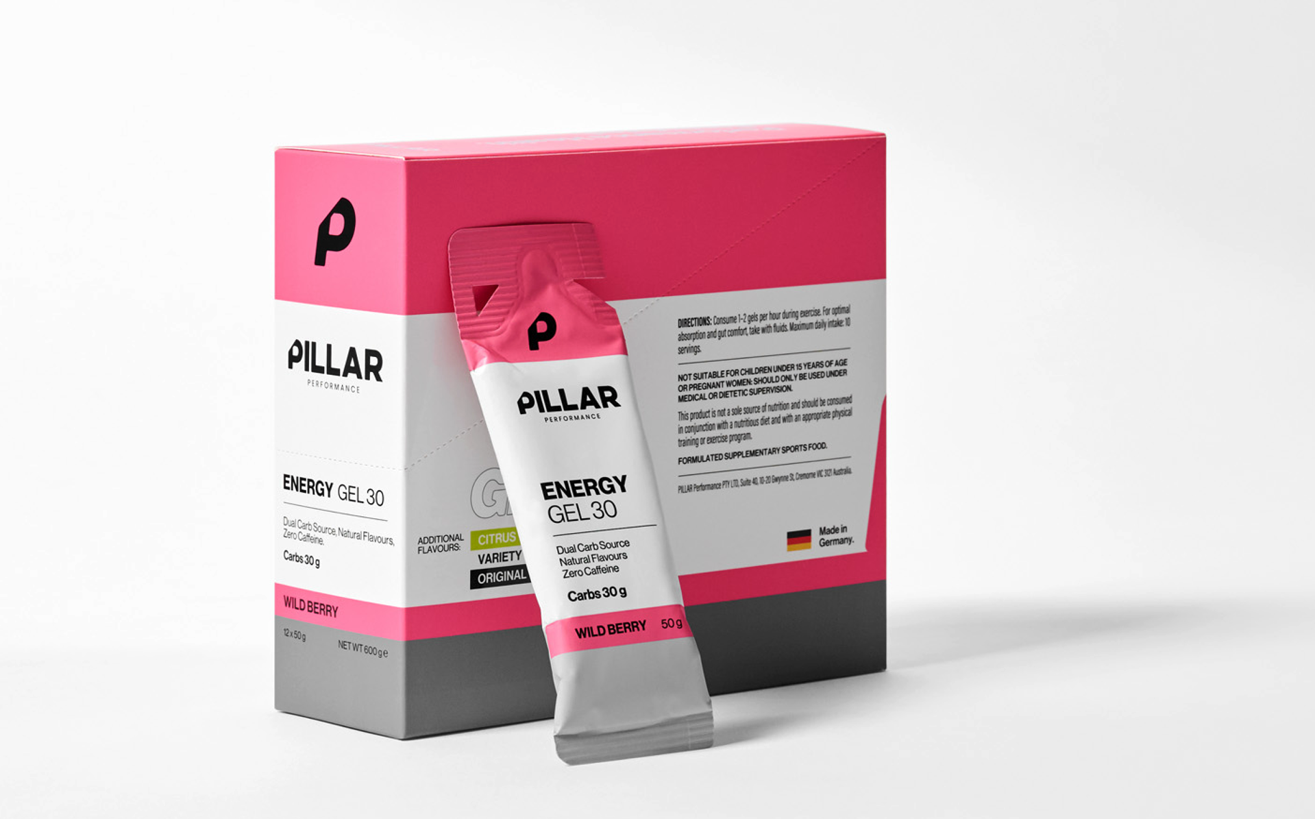 Pillar Performance Gel 30 Wild Berry - Box 12 ks