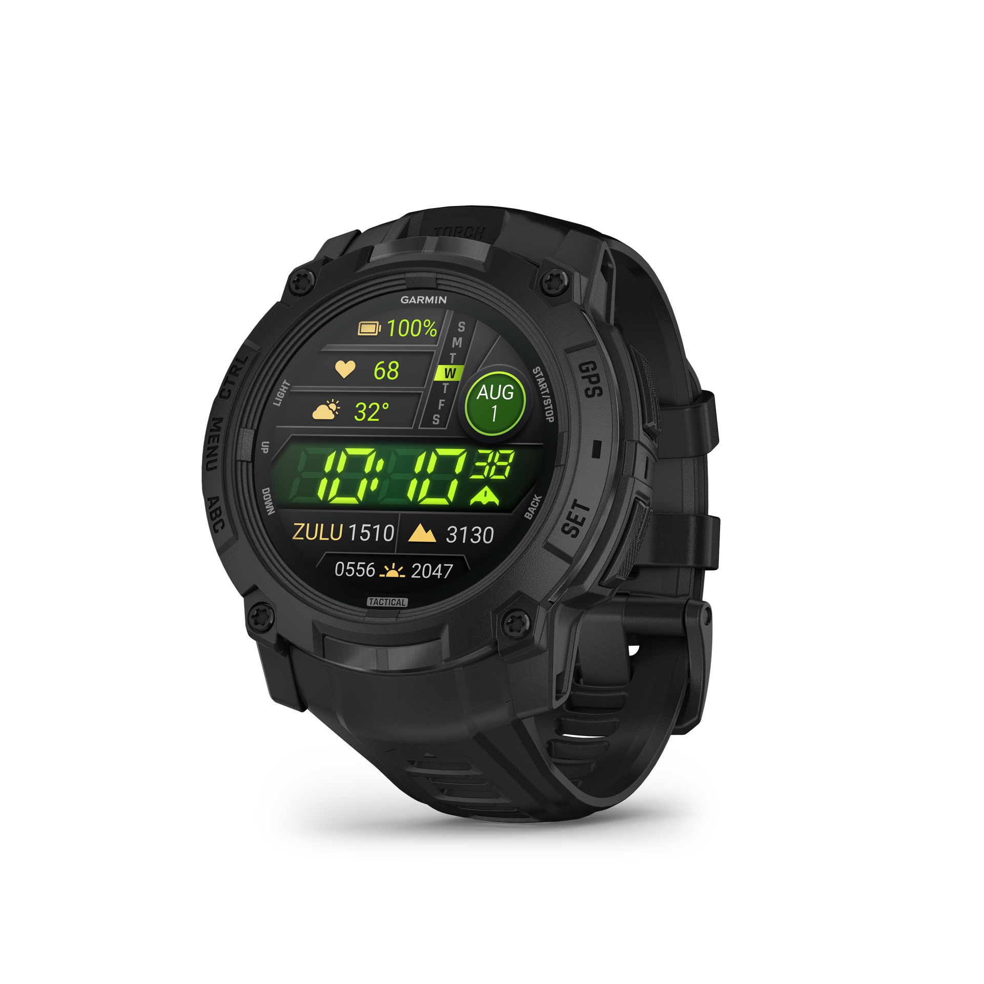 Garmin Instinct 3 AMOLED Tactical 50 mm Black