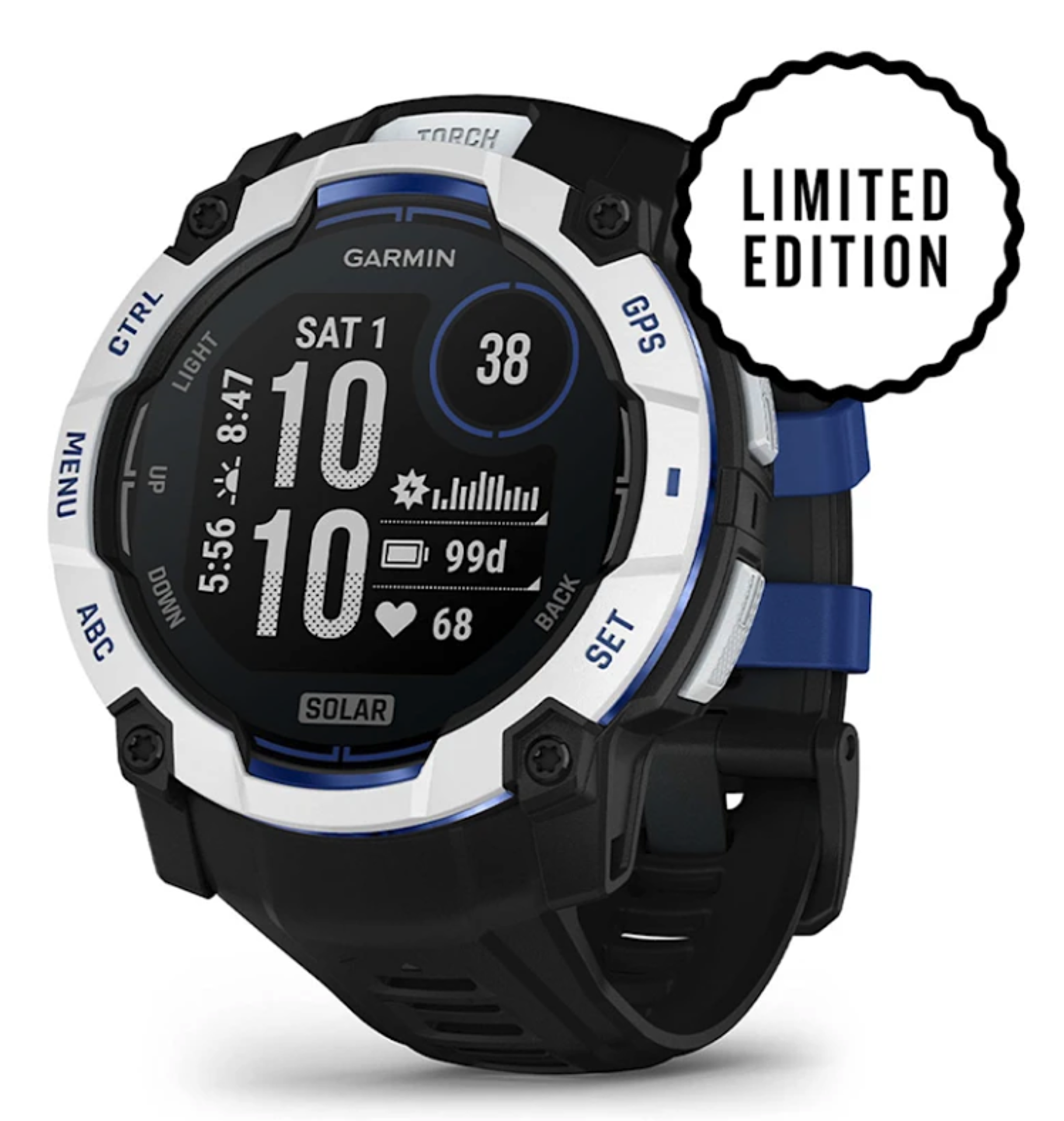 Garmin Instinct 3 Solar 50 mm Whitestone / Black
