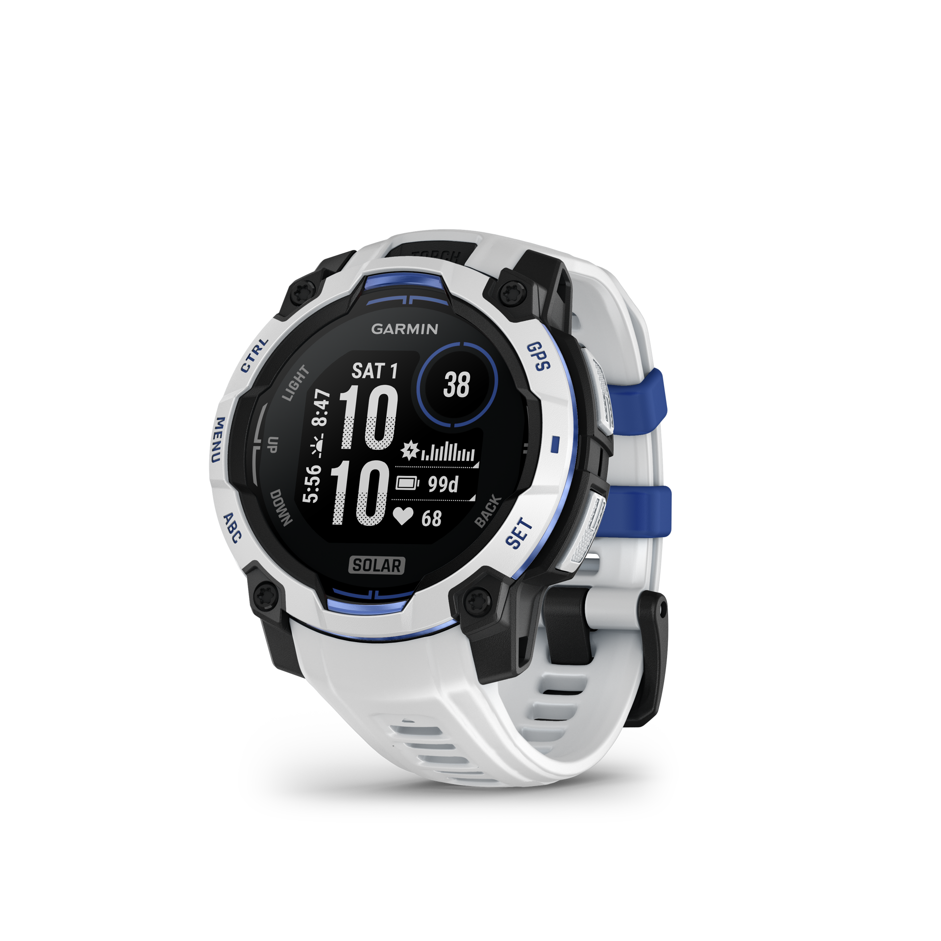 Garmin Instinct 3 Solar 45 mm Whitestone / Bolt Blue