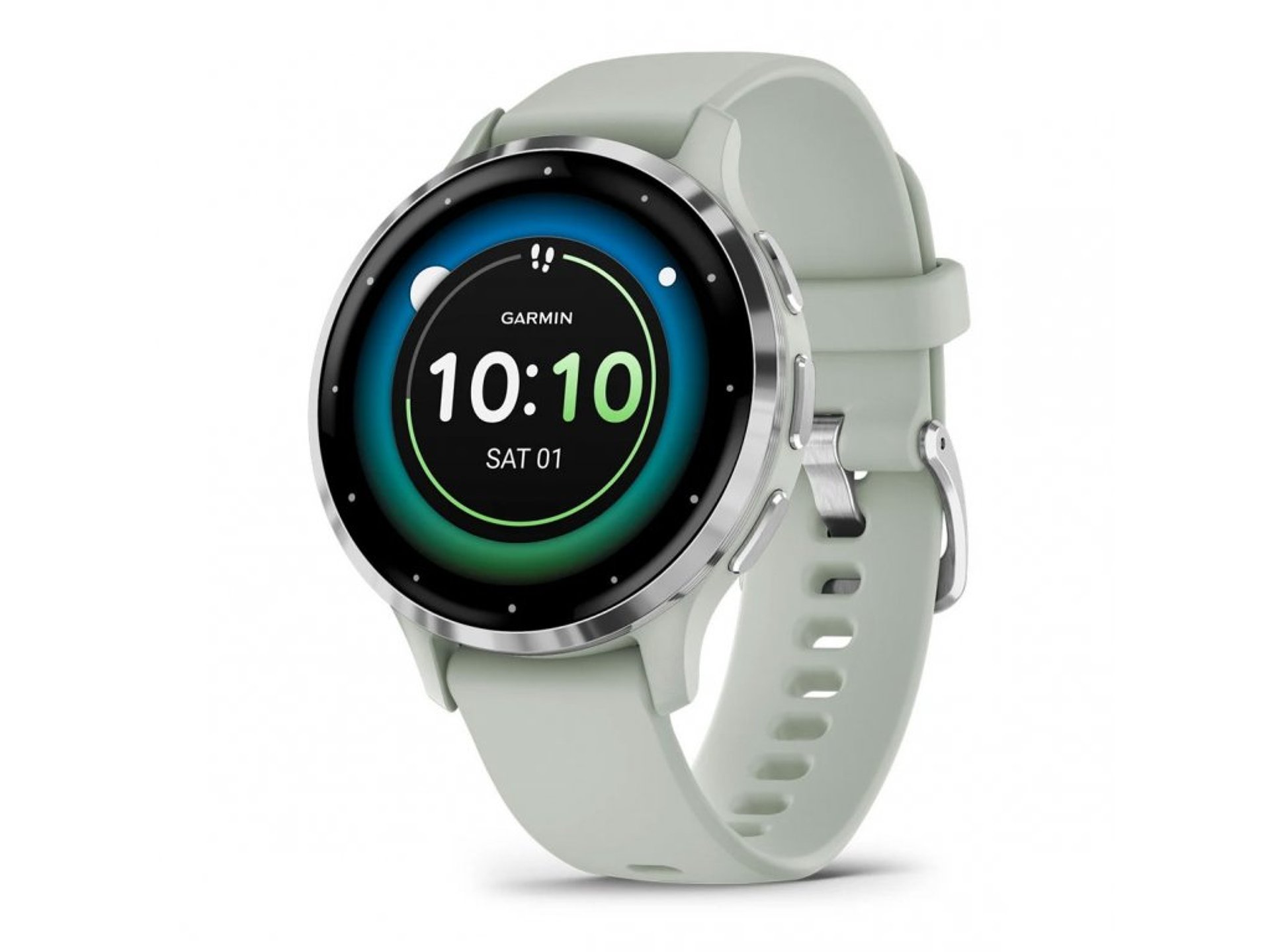 Garmin Venu 3S Silver/SageGrey Silicone Band