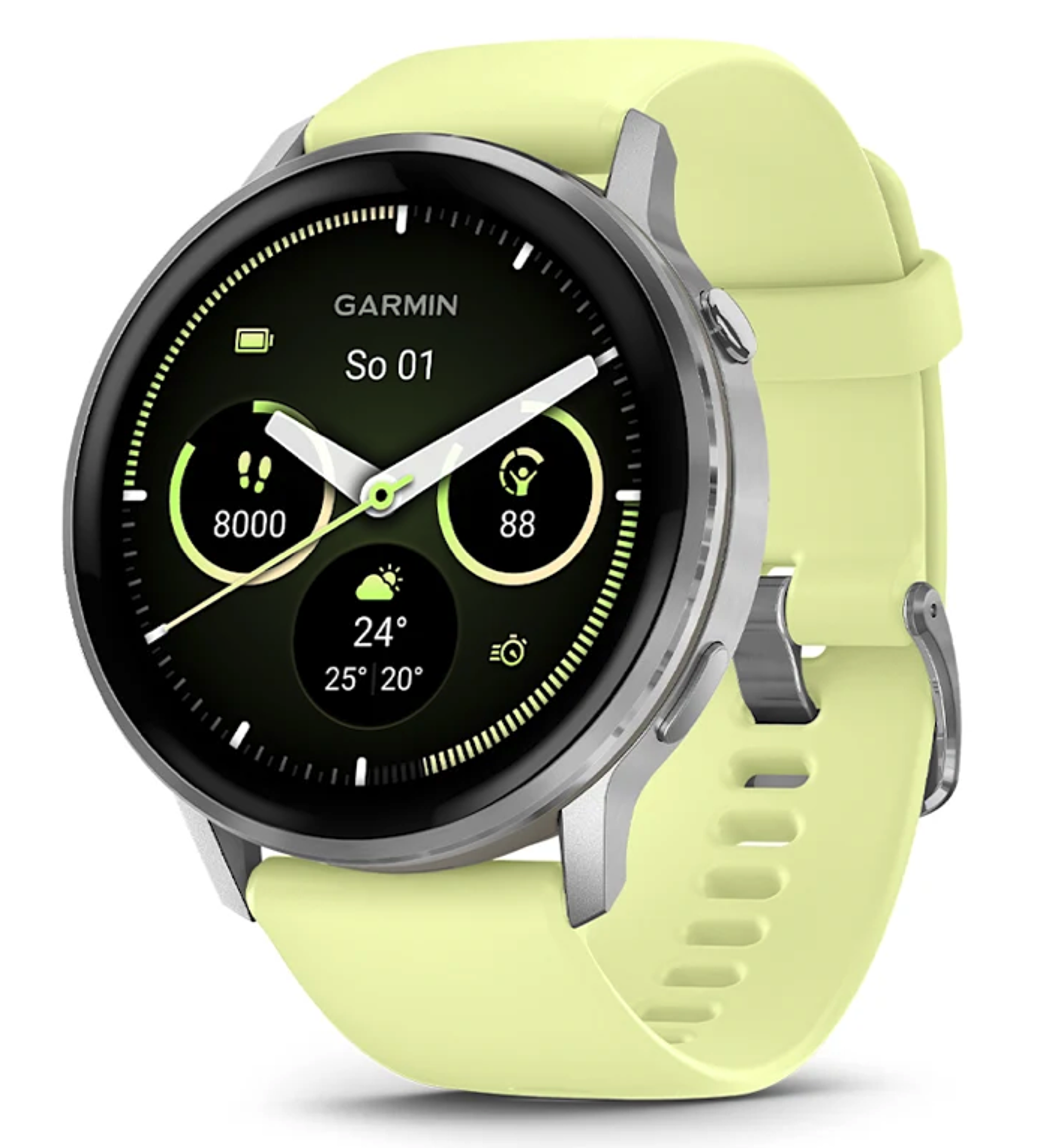 Garmin Venu 4 45 mm Silver/Citron