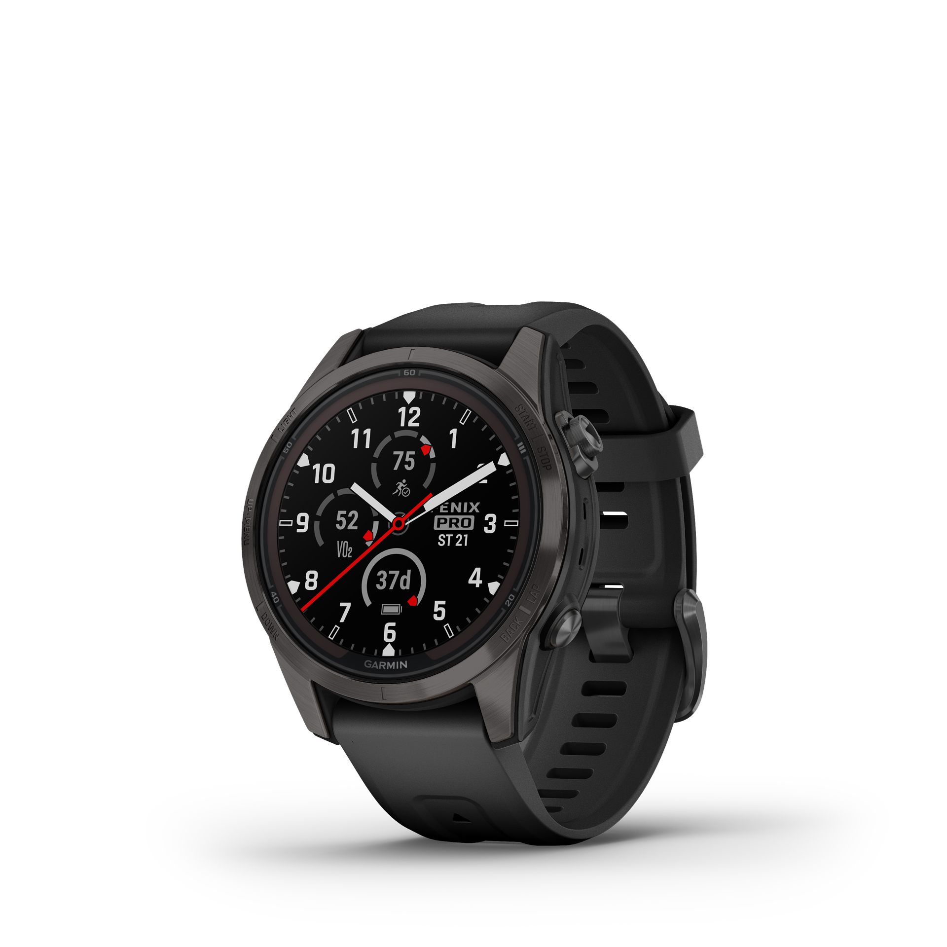 Garmin Fenix 7S PRO Sapphire Solar TitaniumGrayDLC/Black silicone band