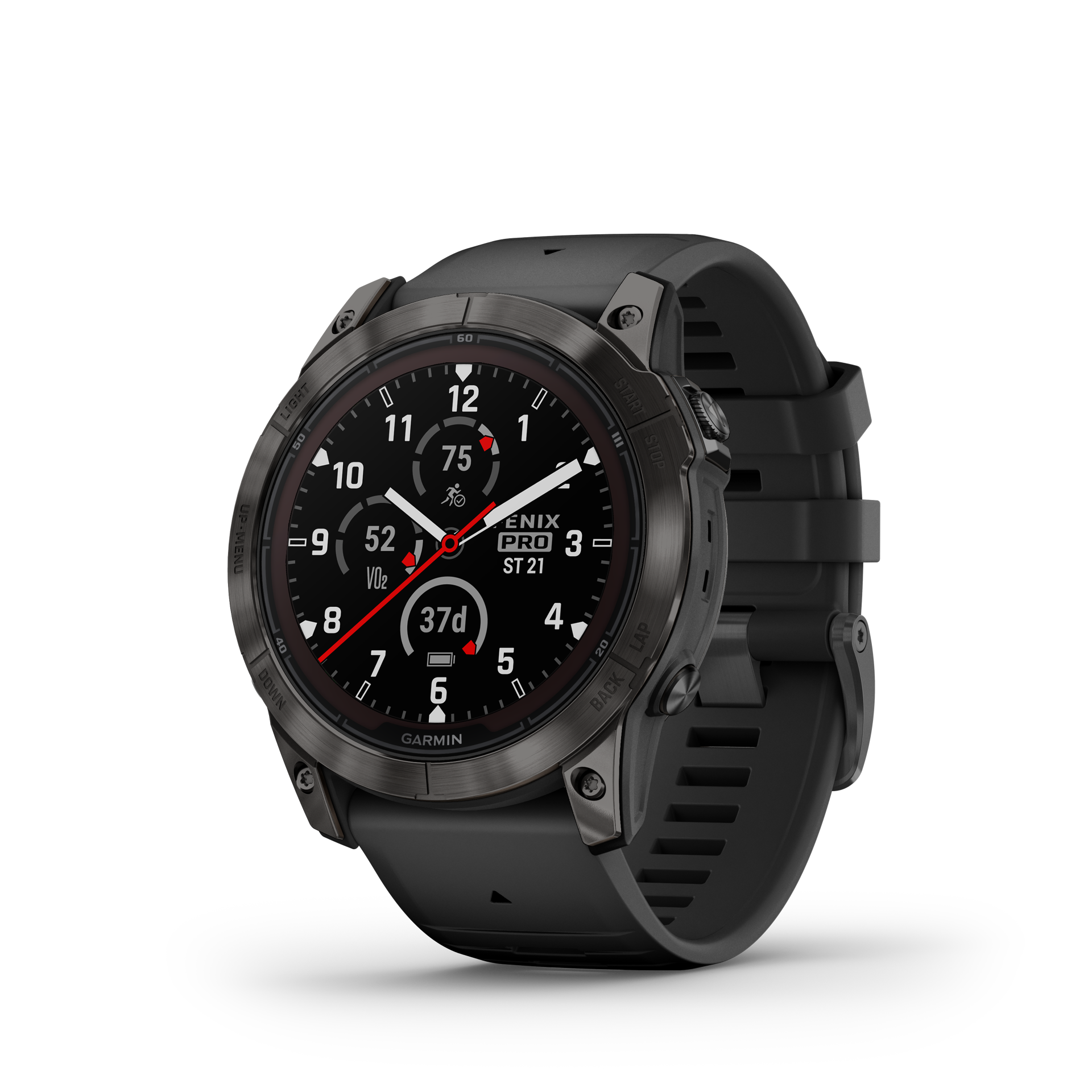 Garmin Fenix 7 PRO Sapphire Solar TitaniumGrayDLC/Black silicone band