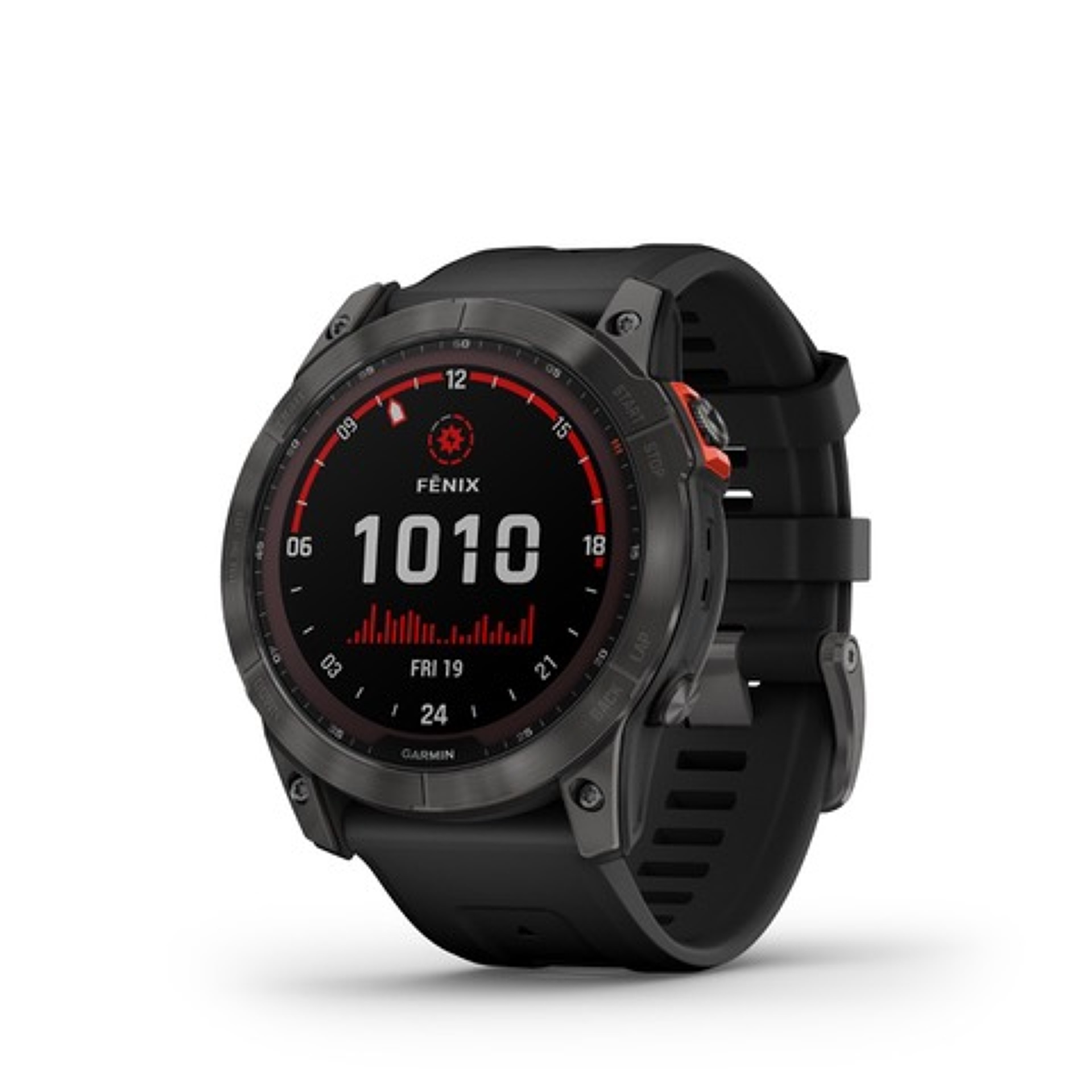 Garmin Fenix 7x Solar, Gray/Black Silicone band