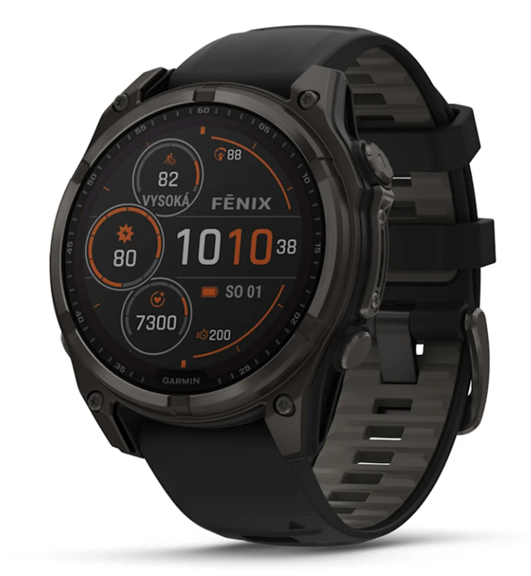 Garmin Fenix 8 47mm Solar, Titan Sapphire Carbon Gray