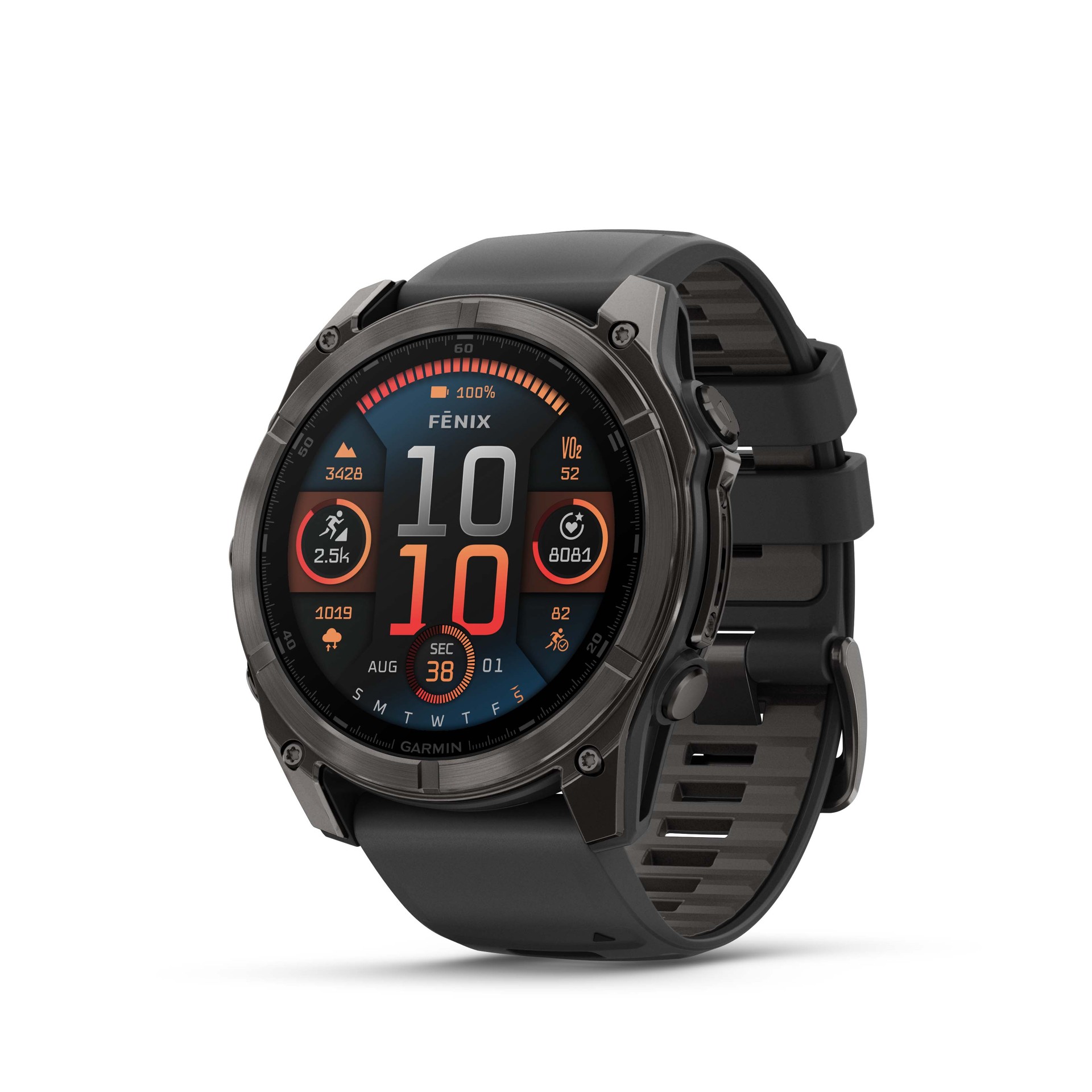 Garmin Fenix 8 51mm AMOLED, Titan Sapphire Carbon Gray