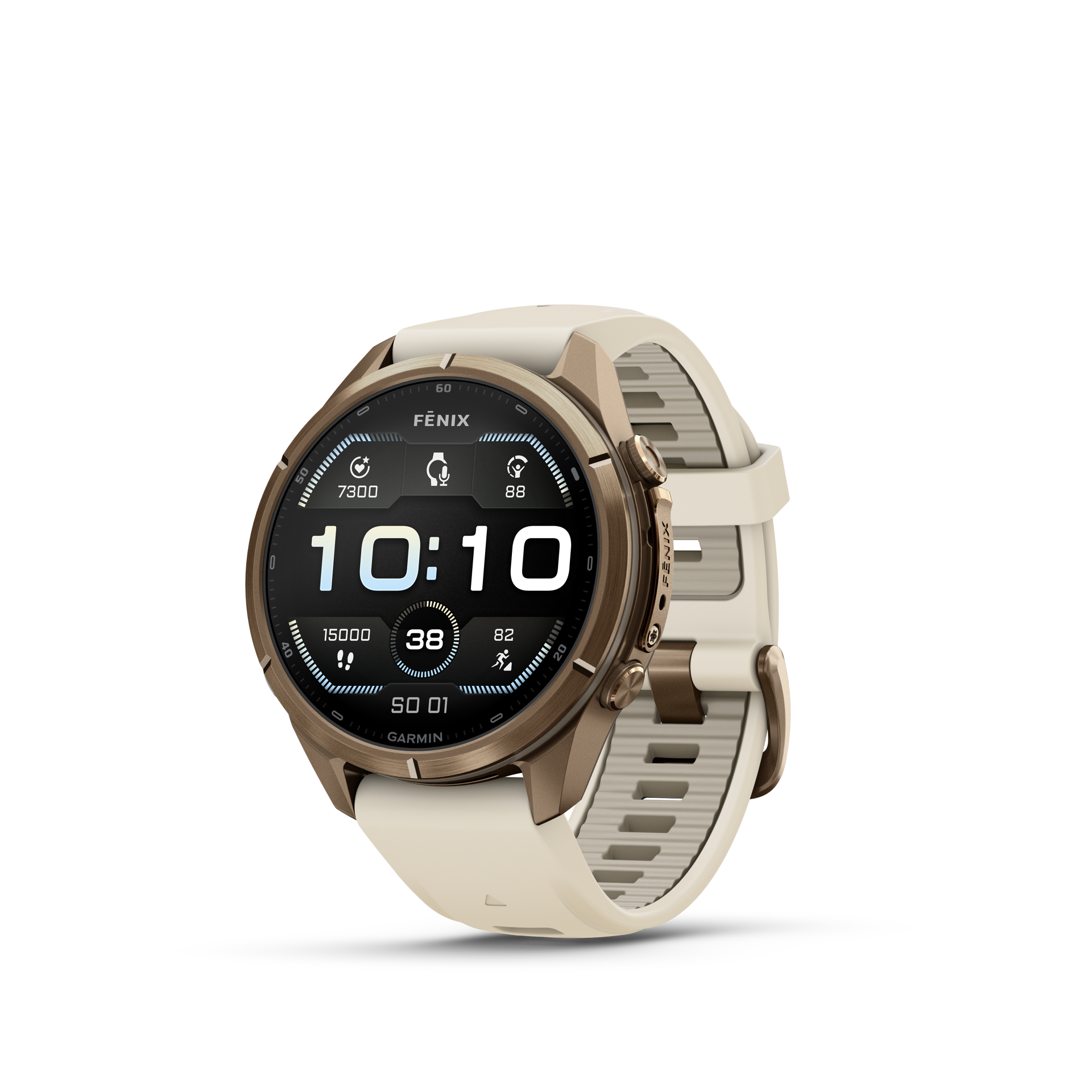 Garmin Fenix 9 Pro 43 mm AMOLED Autumn Gold Titanium Cream/FogGray