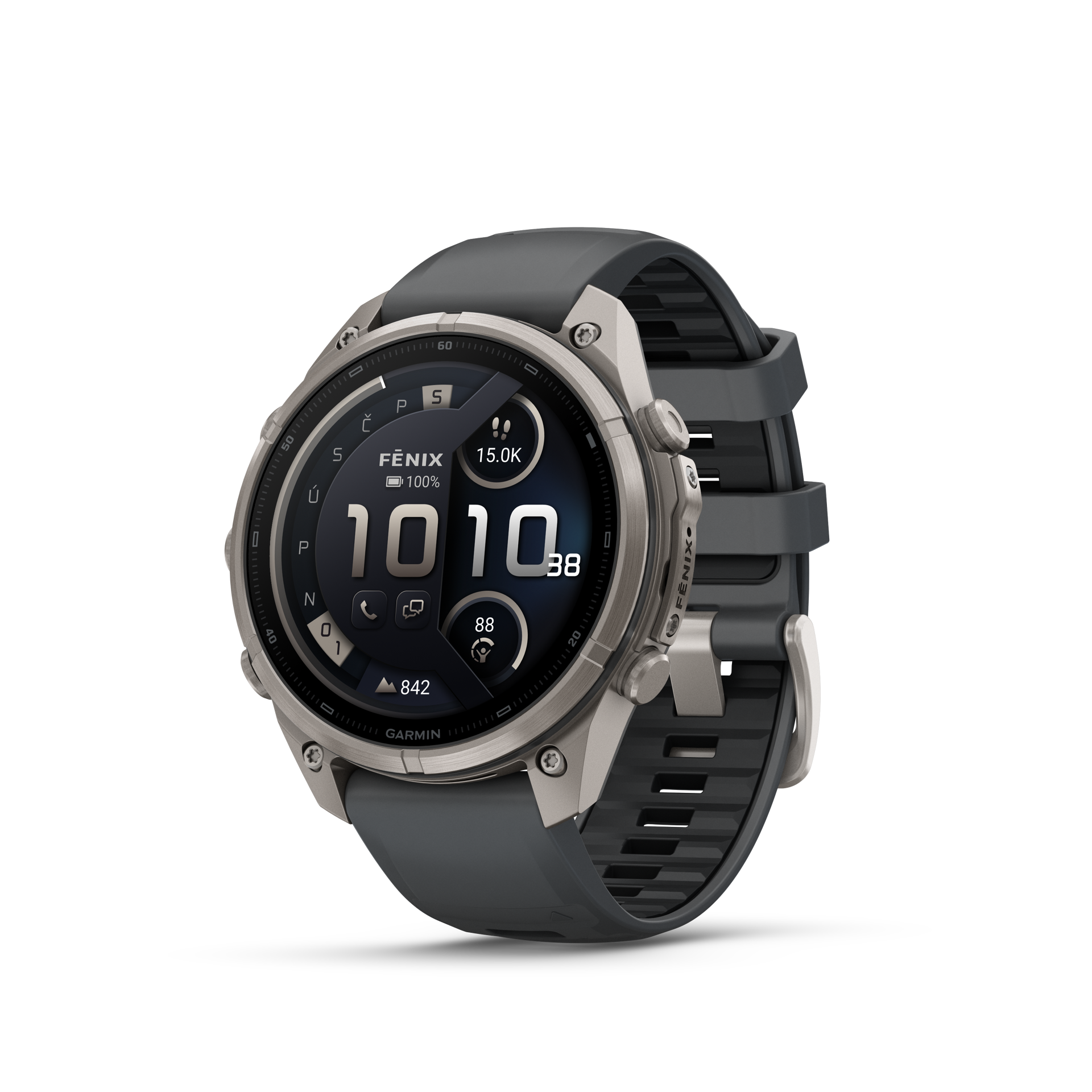 Garmin Fenix 9 Pro InReach 47 mm AMOLED Titanium Graphite/Black