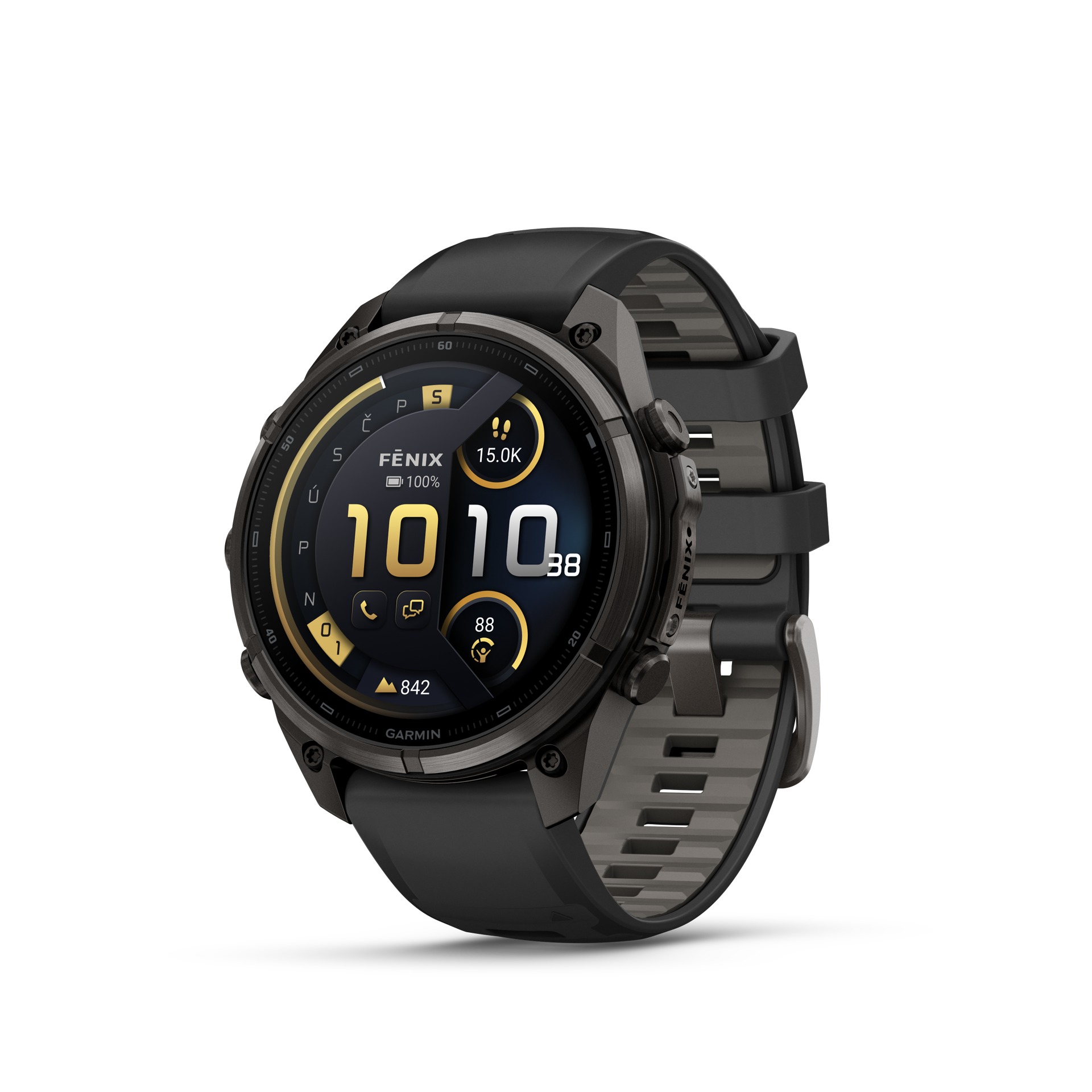 Garmin Fenix 9 Pro InReach 47 mm AMOLED CarbonGrayDLC Black/PebbleGray