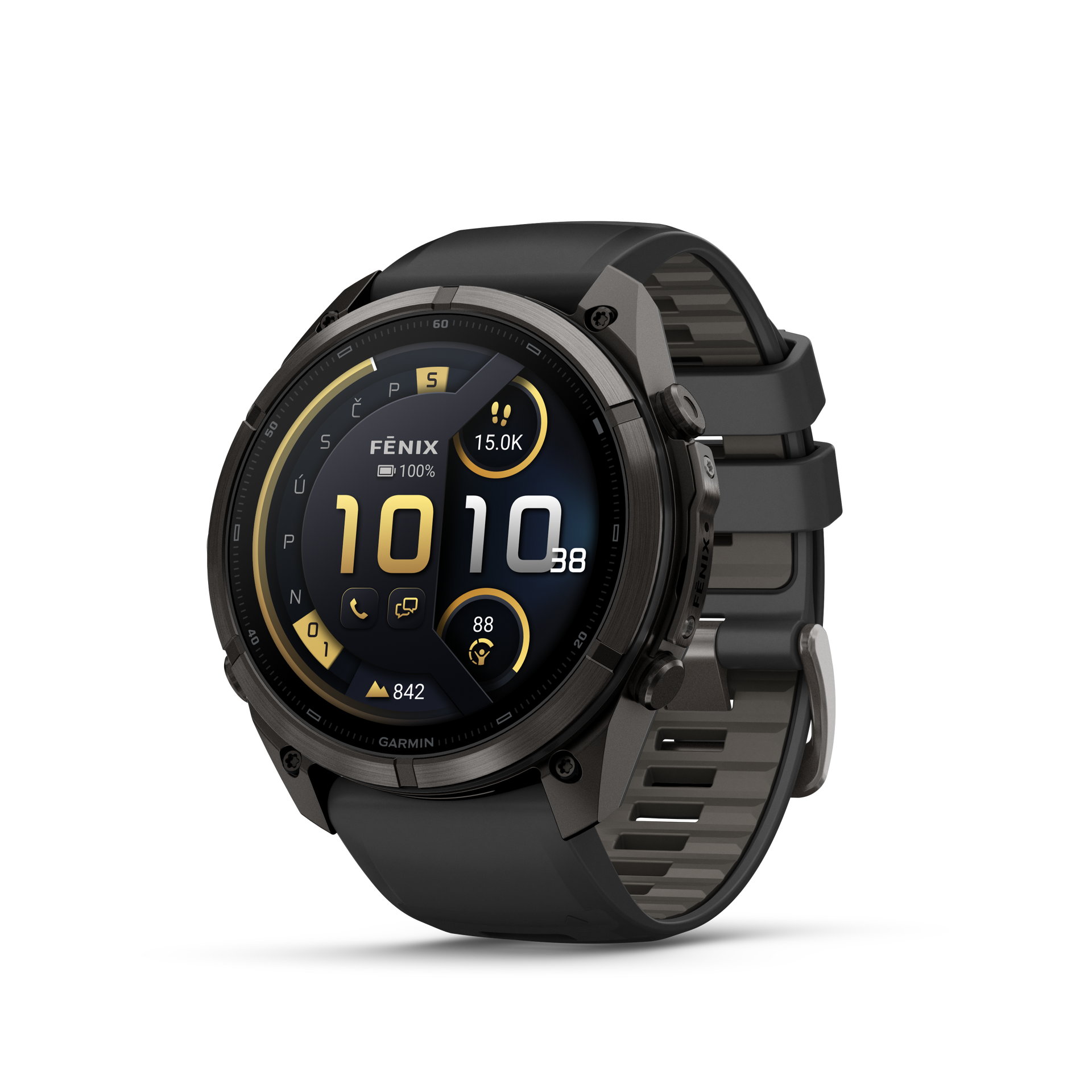 Garmin Fenix 9 Pro inReach 51 mm AMOLED CarbonGrayDLC Black/PebbleGray