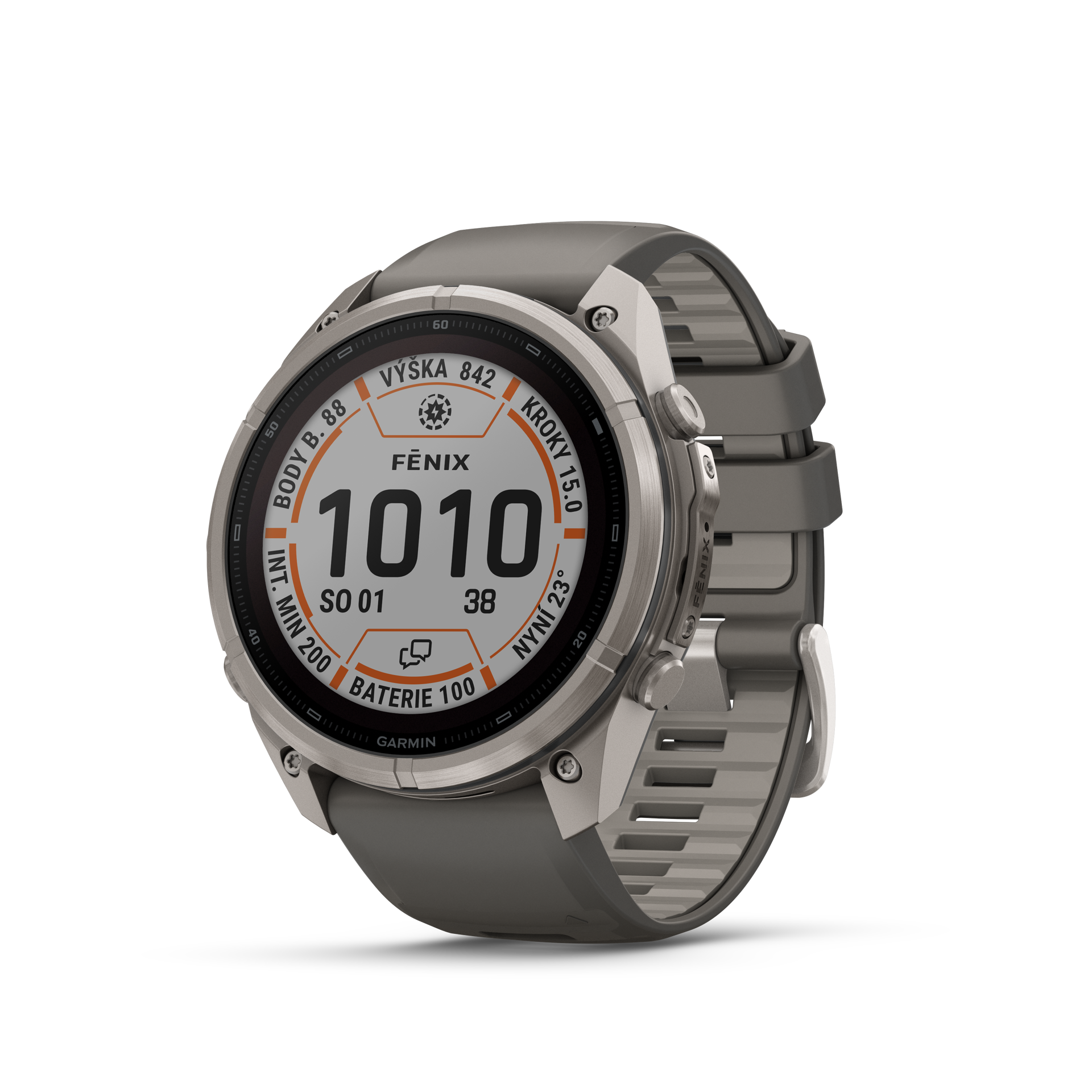 Garmin Fenix 9 Pro Solar 51 mm Titanium Pebble Gray