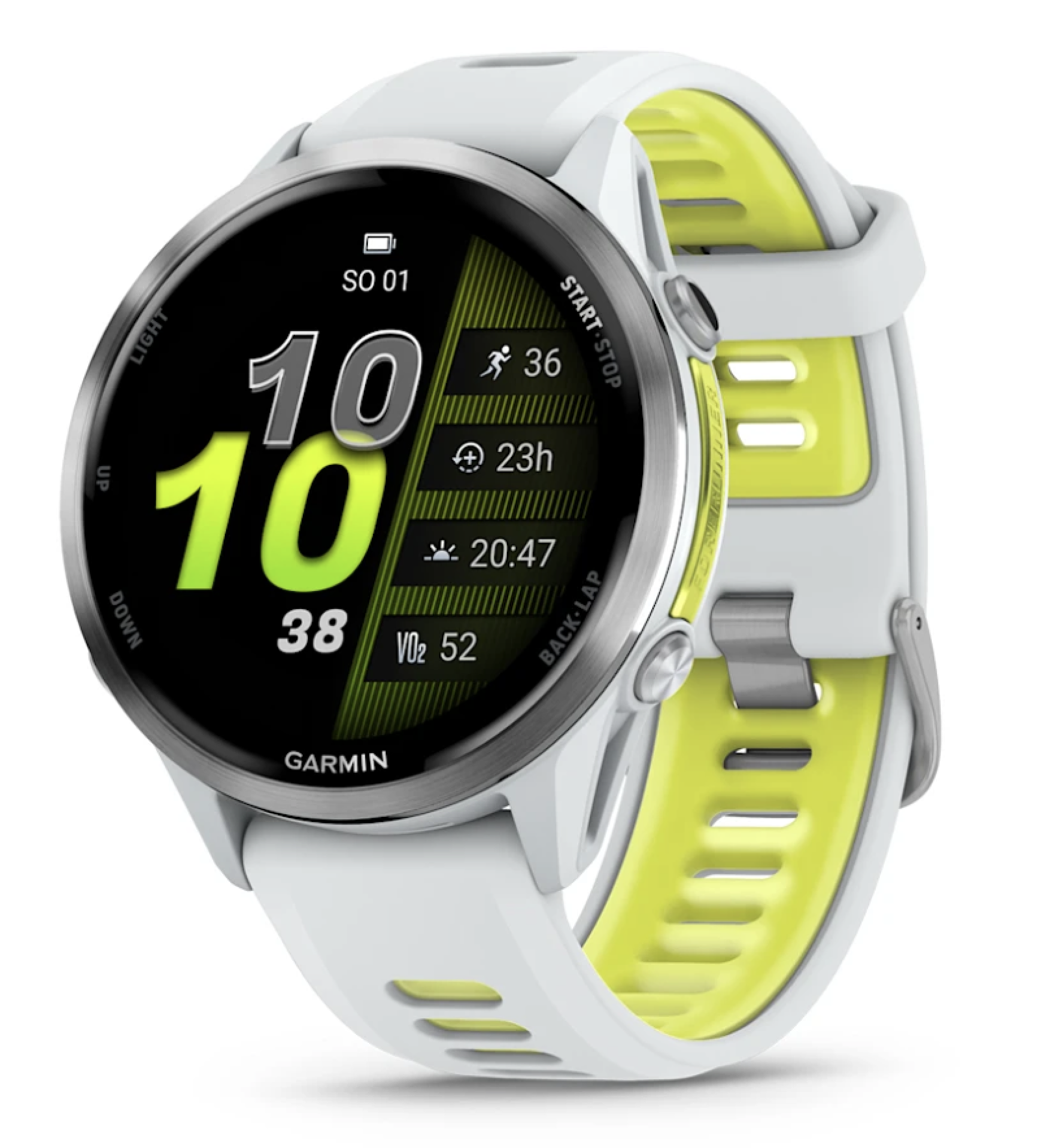Garmin Forerunner 970 Whitestone/Amp Yellow