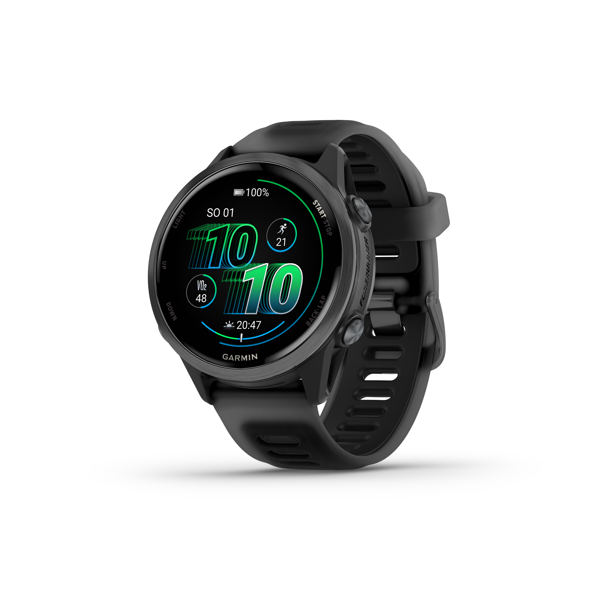 Garmin Forerunner 570 Slate Grey 42mm, řemínek Black