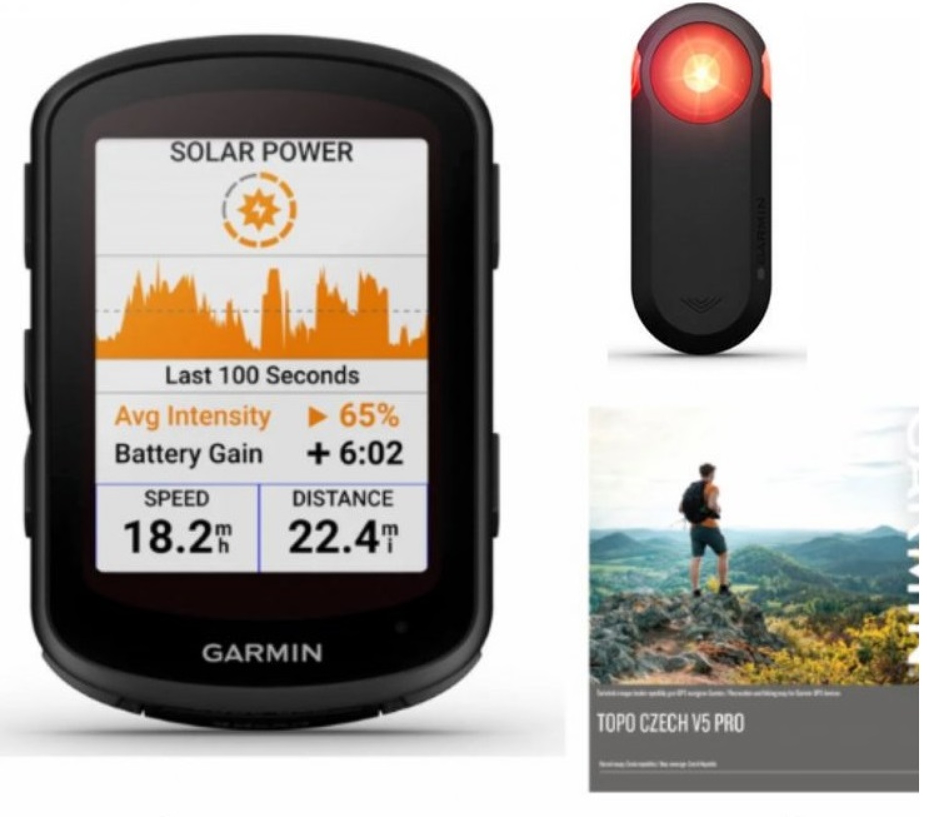 Garmin EDGE 840 Solar + Varia RTL 515