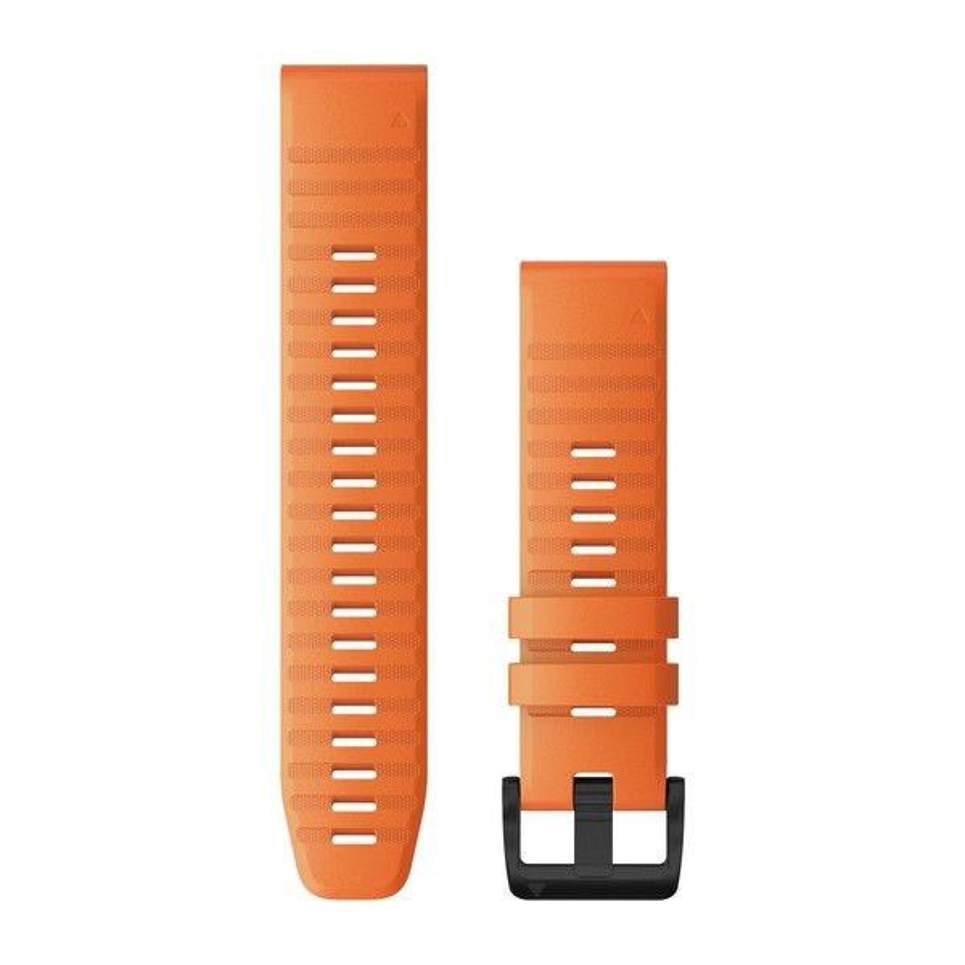 Řemínek pro fenix6 - QuickFit 22, silikonový, oranžový, černá přezka