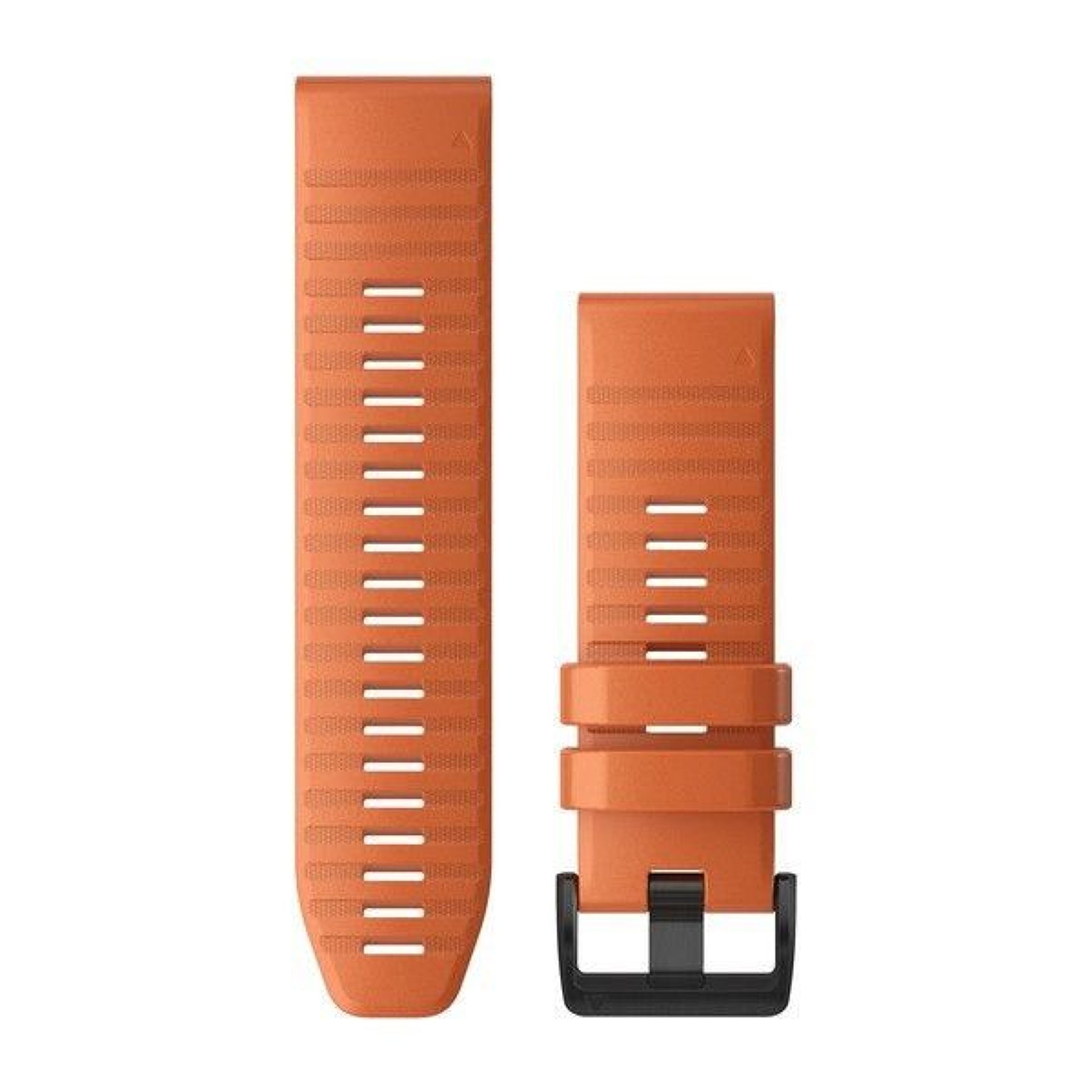 Řemínek pro fenix6X - QuickFit 26, silikonový, oranžový, černá přezka