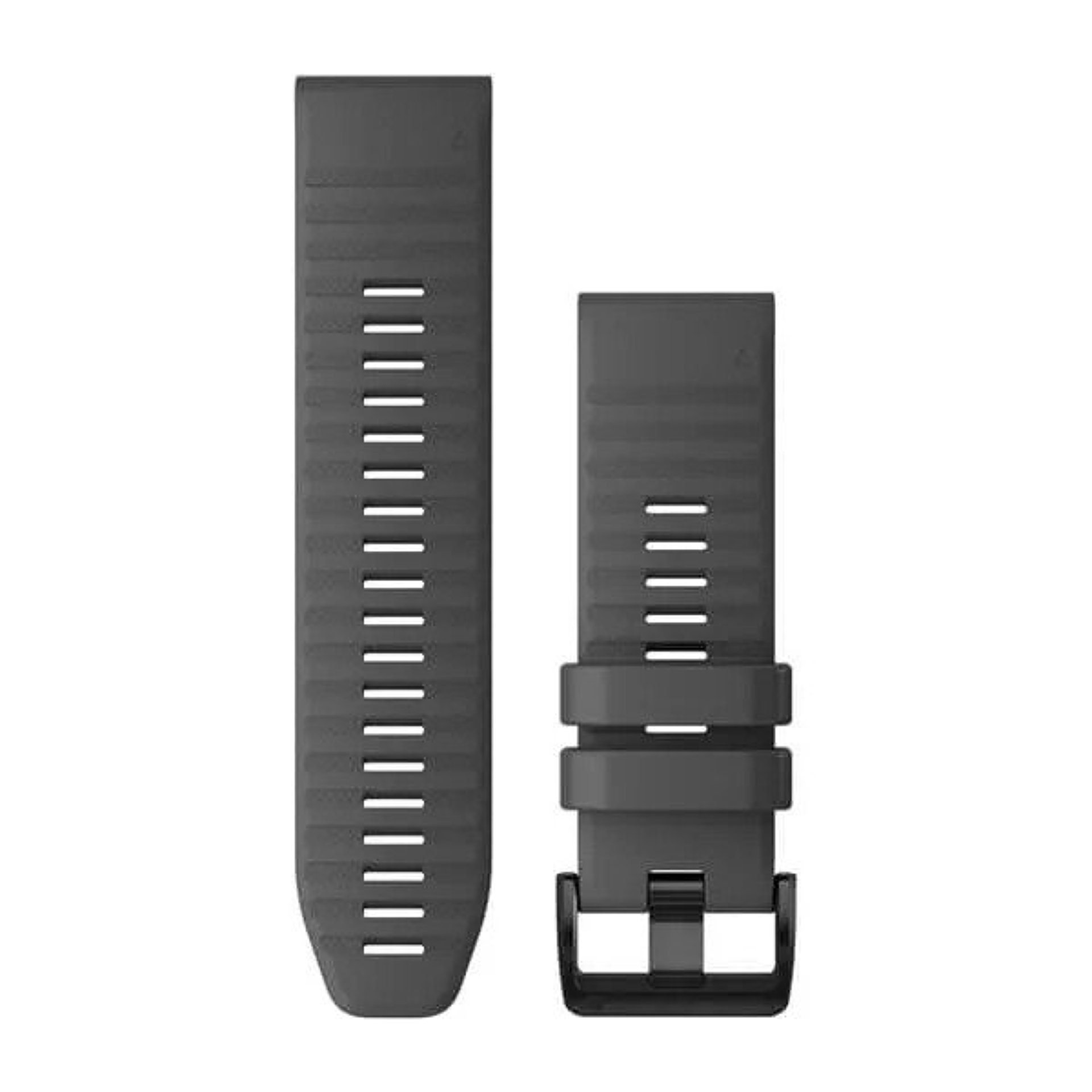 Řemínek pro fenix7X - QuickFit 26, silikonový, šedý, černá přezka