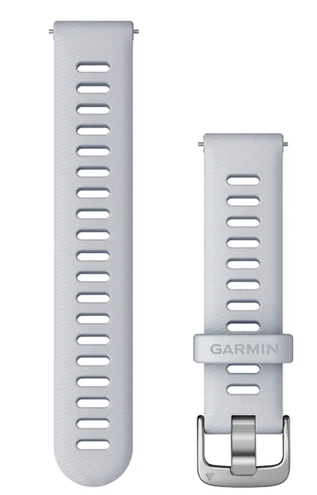 Řemínek Quick release 18mm, silikonový Whitestone / Silver