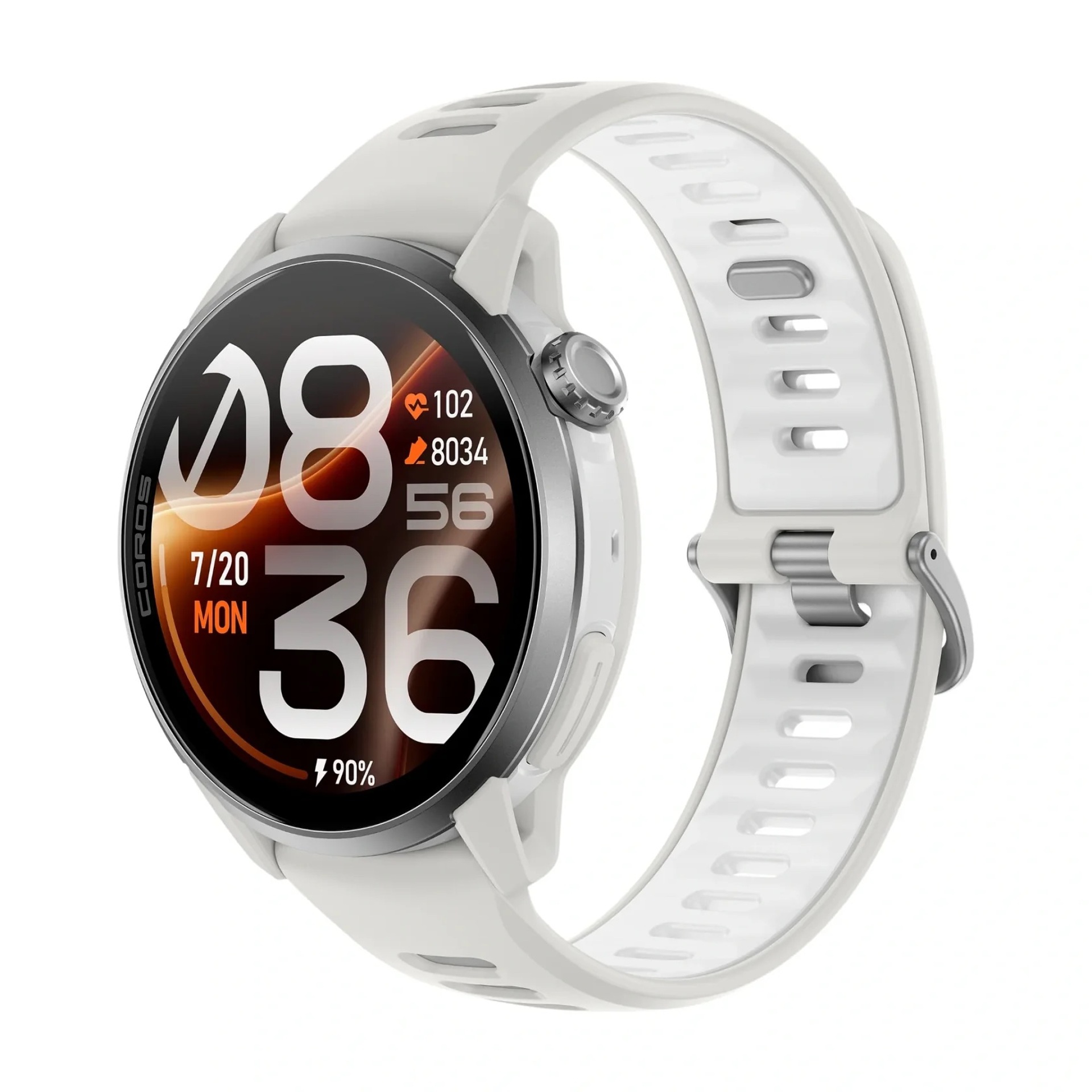 Coros Pace 4 Pro White Silicone Band