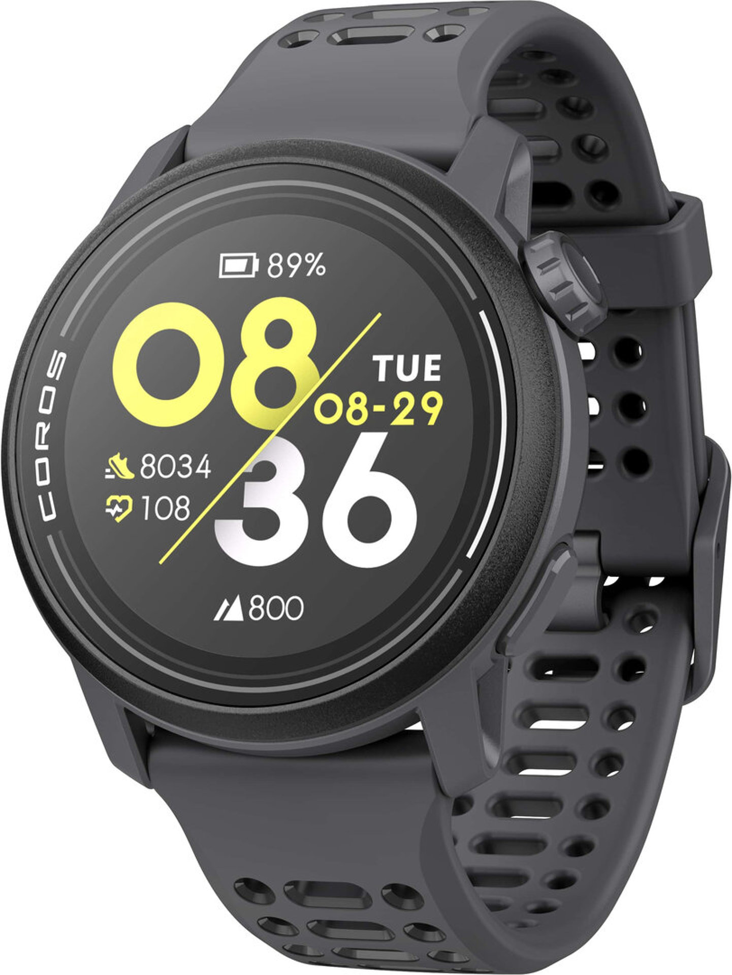 Coros Pace 3 Black Silicone Band