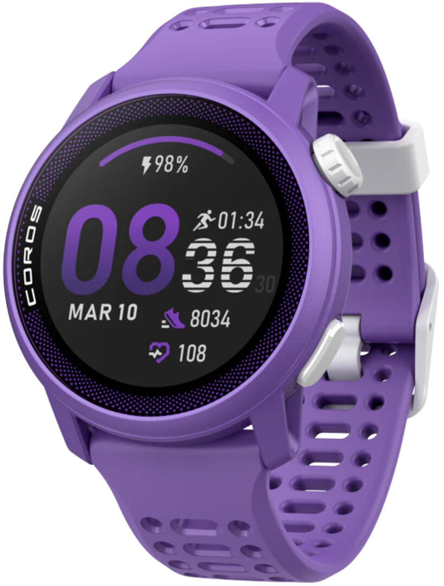 Coros Pace 3 Violet Silicone Band