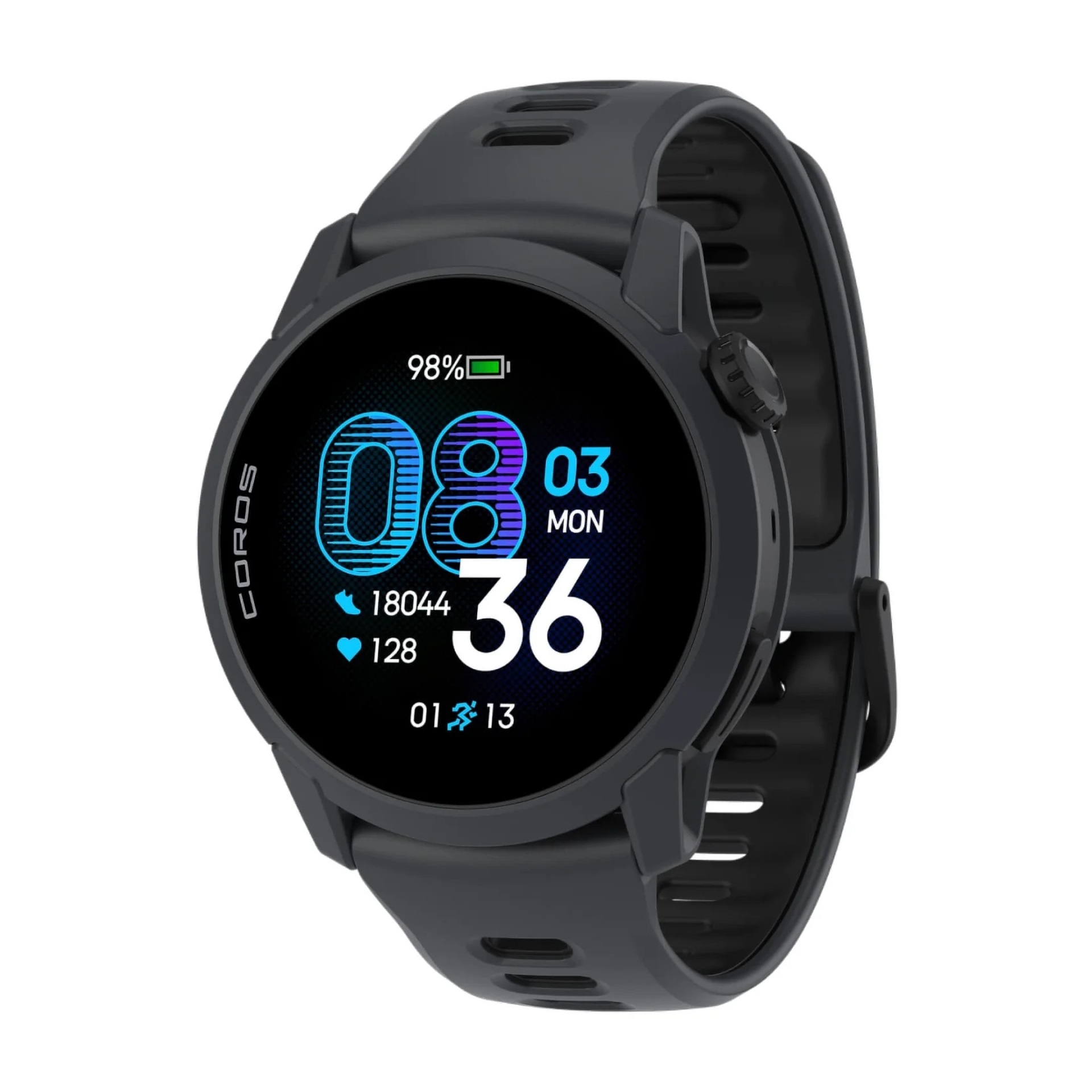 Coros Pace 4 Black Silicone Band