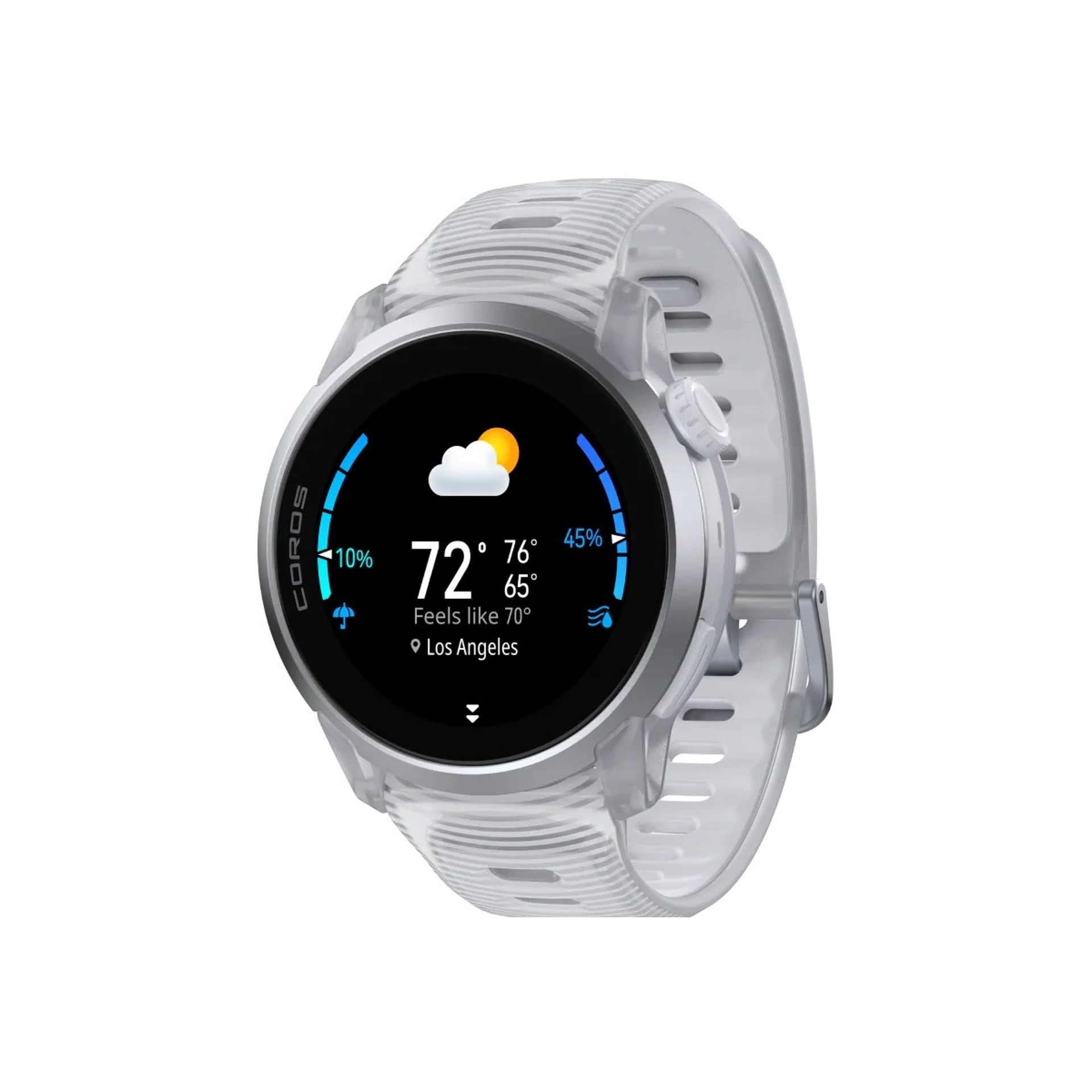 Coros Pace 4 Cloud White Silicone Band
