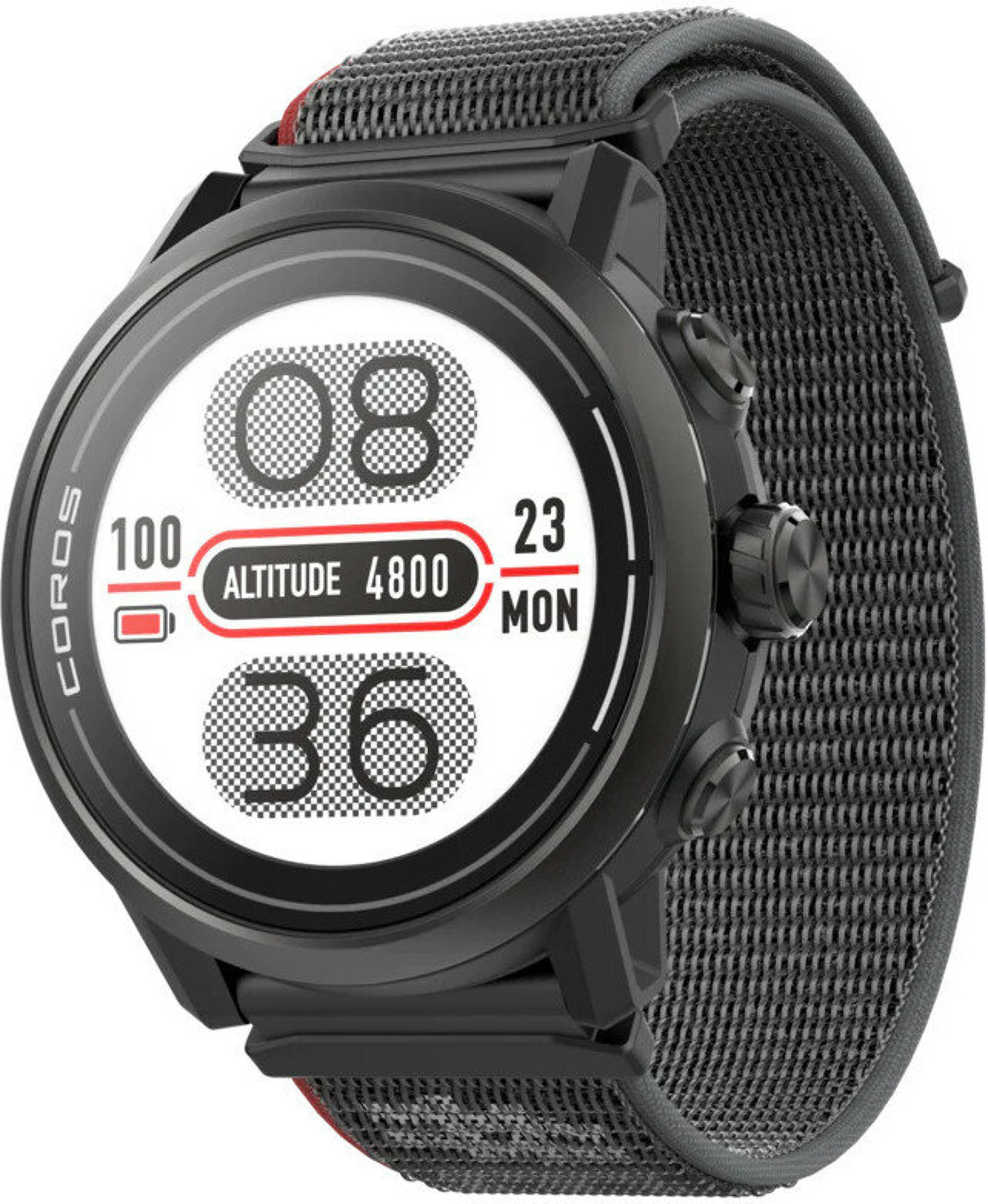 Coros Apex 2 Black Nylon band