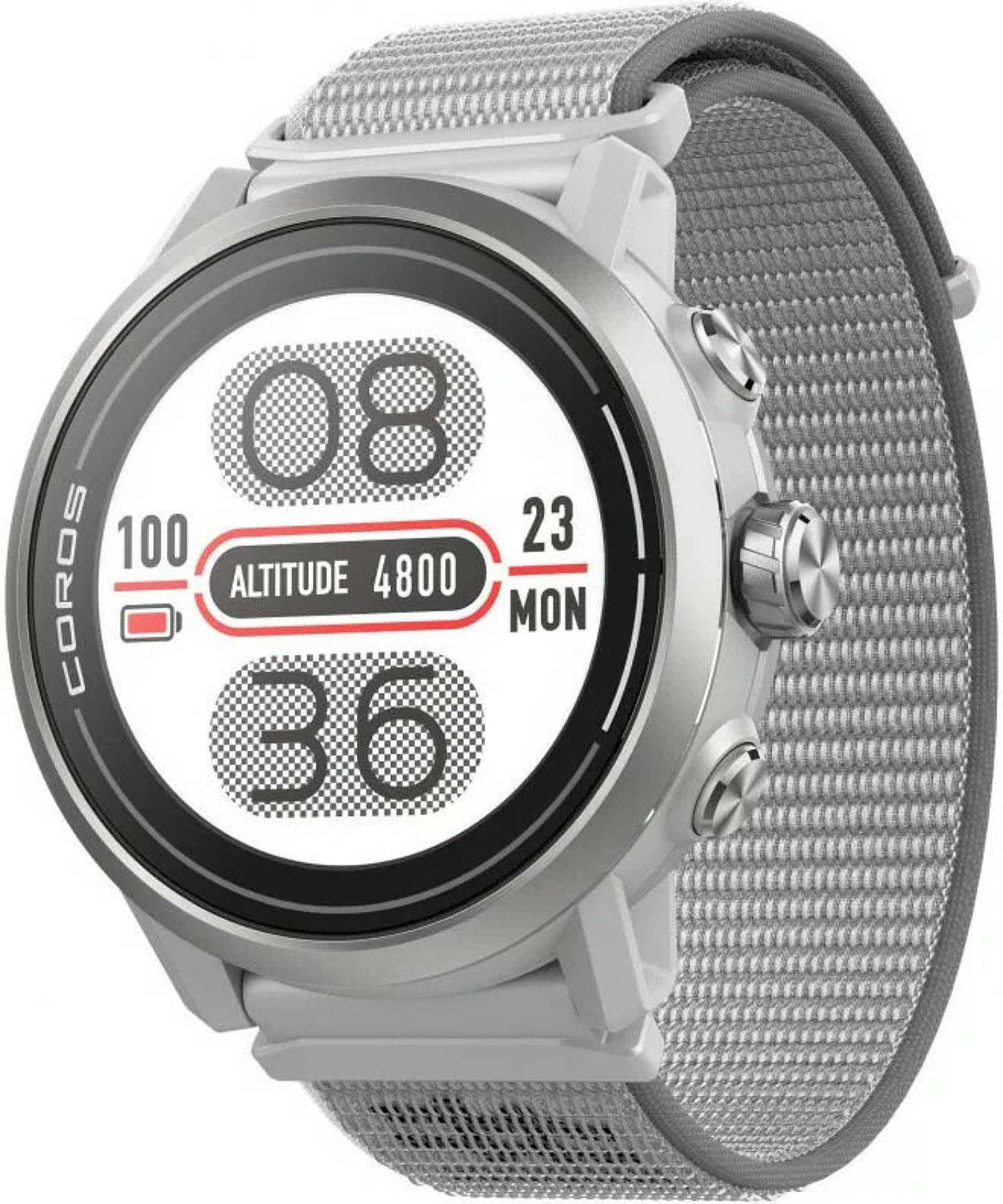 Coros Apex 2 Grey Nylon band