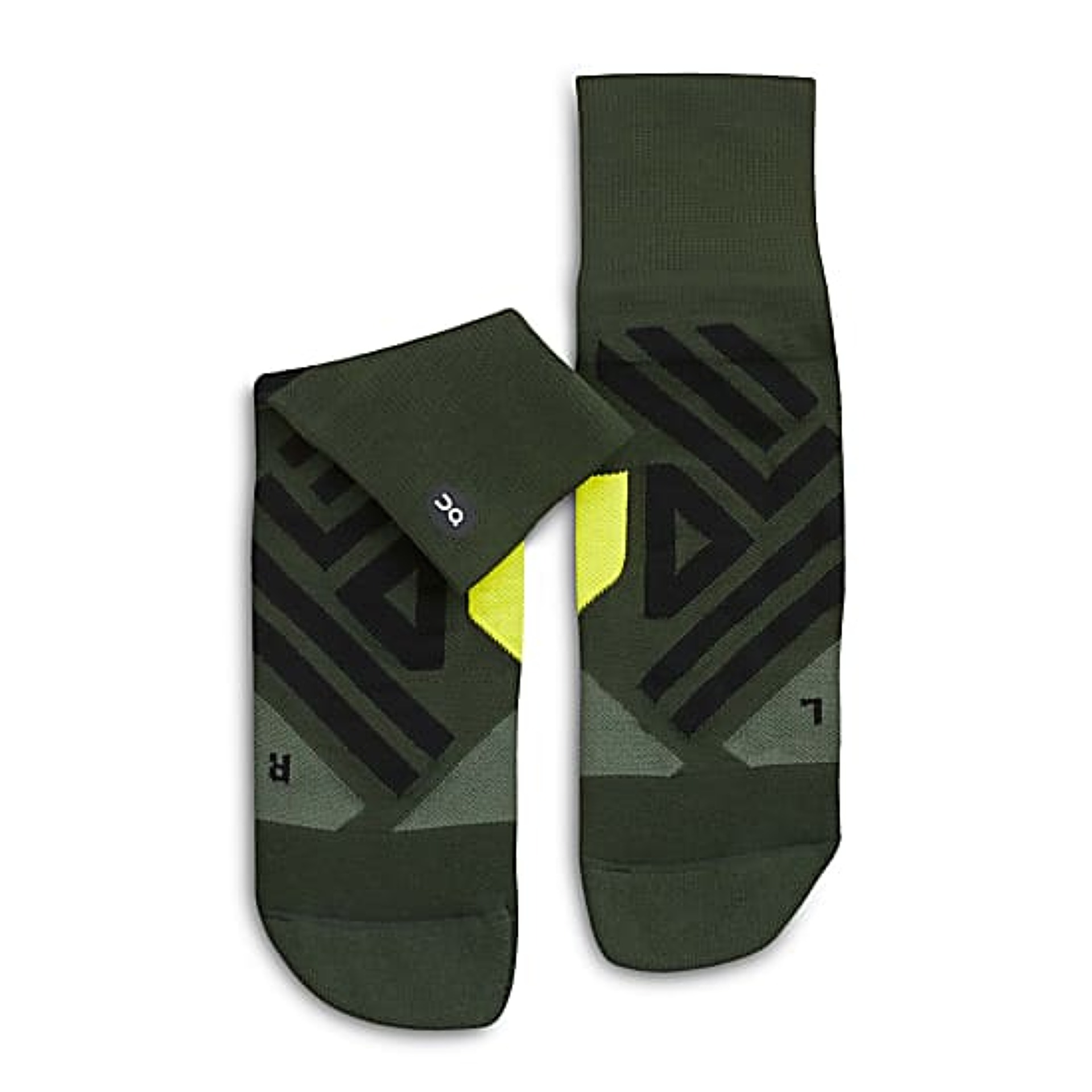 Běžecké ponožky ON Jungle/Lime, Mid Sock M