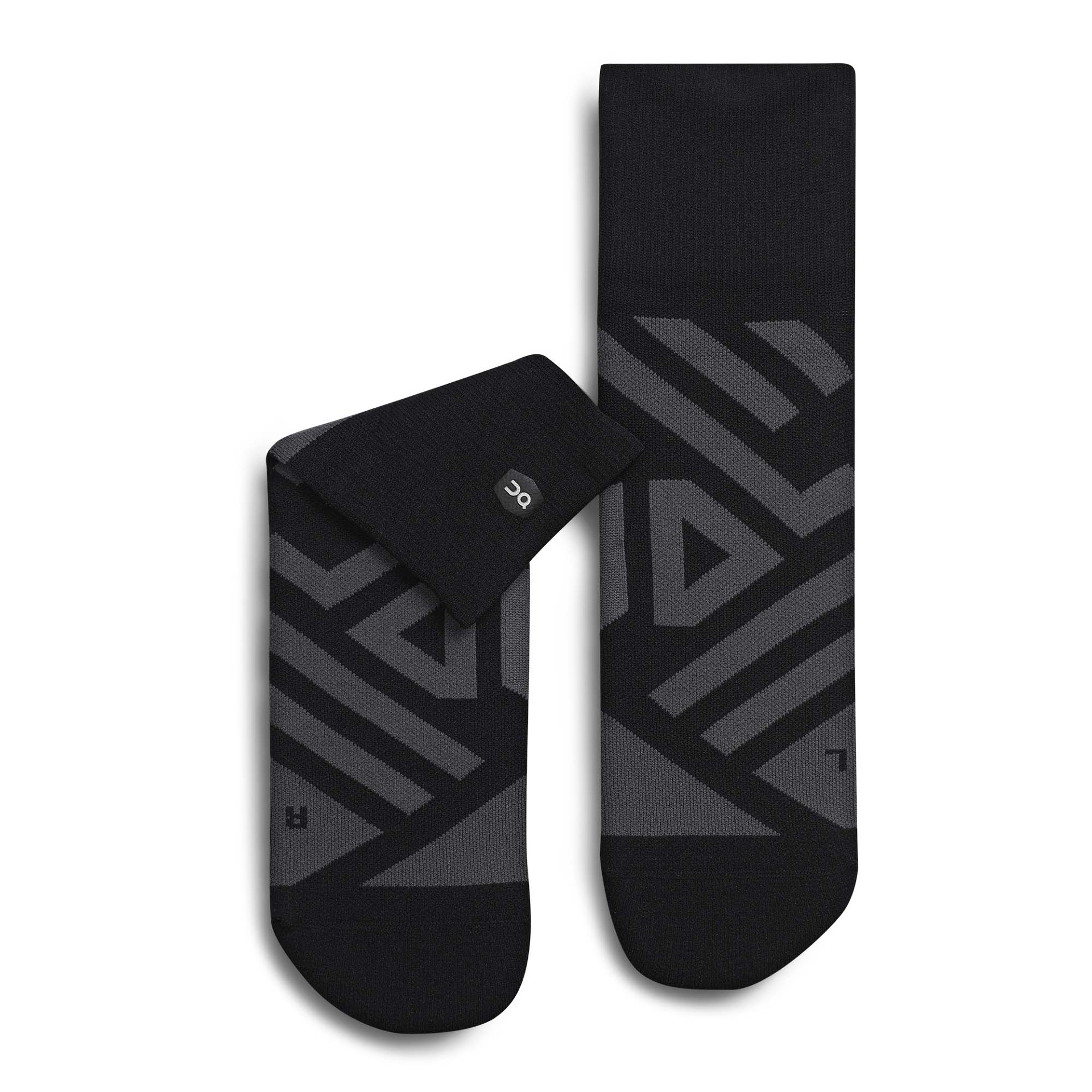 ON Performance Mid Sock, Black/Shadow M