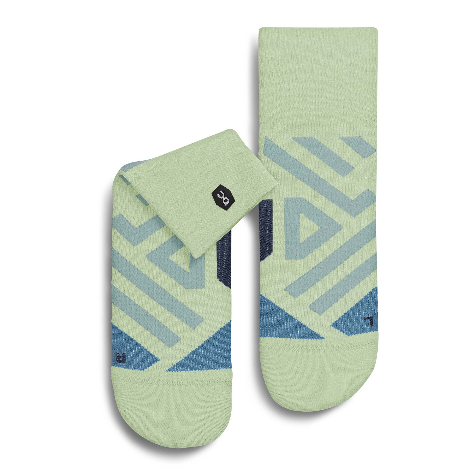 ON Performance Mid Sock, Meadow/Niagara W