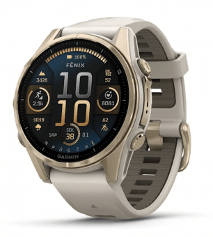 Garmin Fenix 8 43mm AMOLED, Sapphire Soft Gold