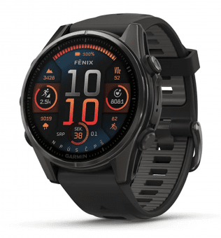 Garmin Fenix 8 47mm AMOLED, Titan Sapphire Carbon Gray