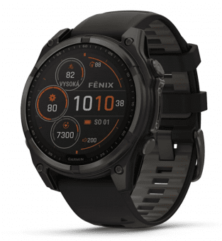 Garmin Fenix 8 47mm Solar, Titan Sapphire Carbon Gray