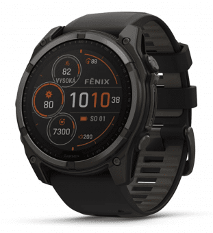 Garmin Fenix 8 51mm Solar, Titan Sapphire Carbon Gray