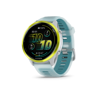 Garmin Forerunner 570 Amp Yellow, řemínek Whitestone/Turquoise