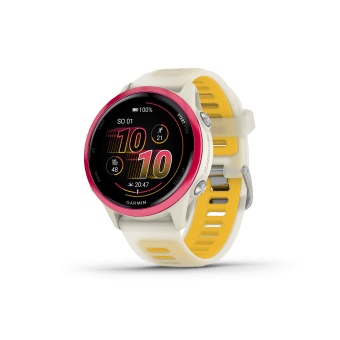 Garmin Forerunner 570 Raspberry, řemínek Bone/Mango