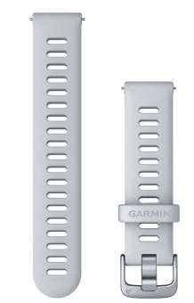 Řemínek Quick release 18mm, silikonový Whitestone / Silver