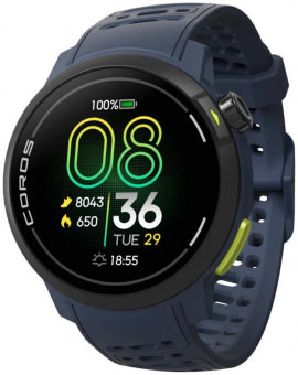 Coros Pace Pro Blue Silicone band