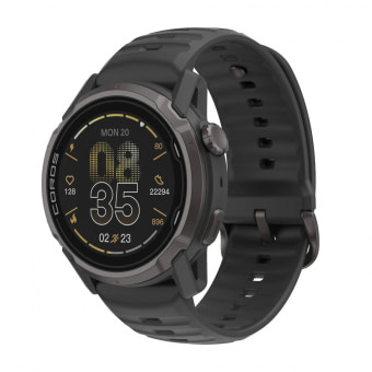 Coros Apex 4 46 mm Black Silicone Band
