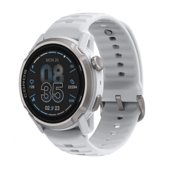Coros Apex 4 46 mm White Silicone Band